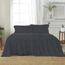 Load image into Gallery viewer, 1200TC Cotton Rich Sheet Set King Charcoal
