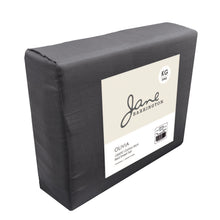 Load image into Gallery viewer, 1200TC Cotton Rich Sheet Set King Charcoal
