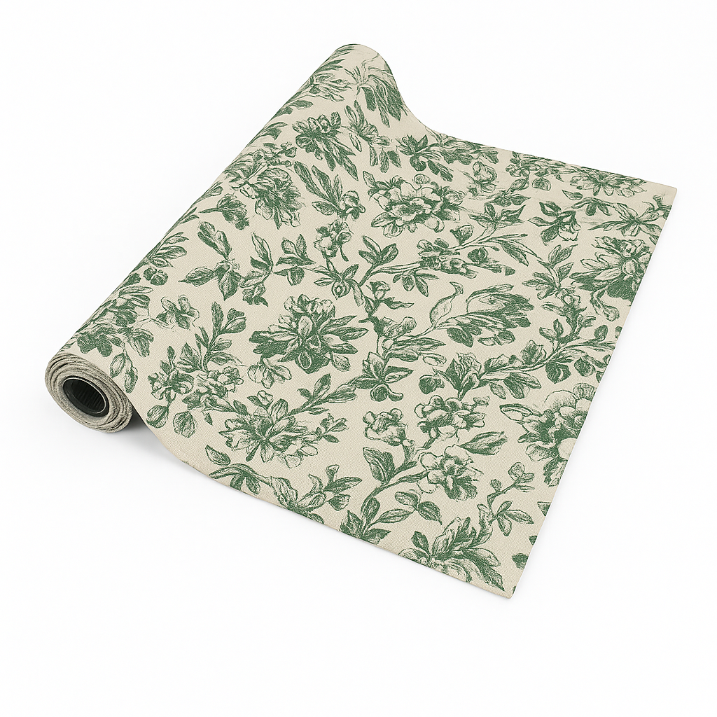 Floral Sonata Runner 40x180cm Green