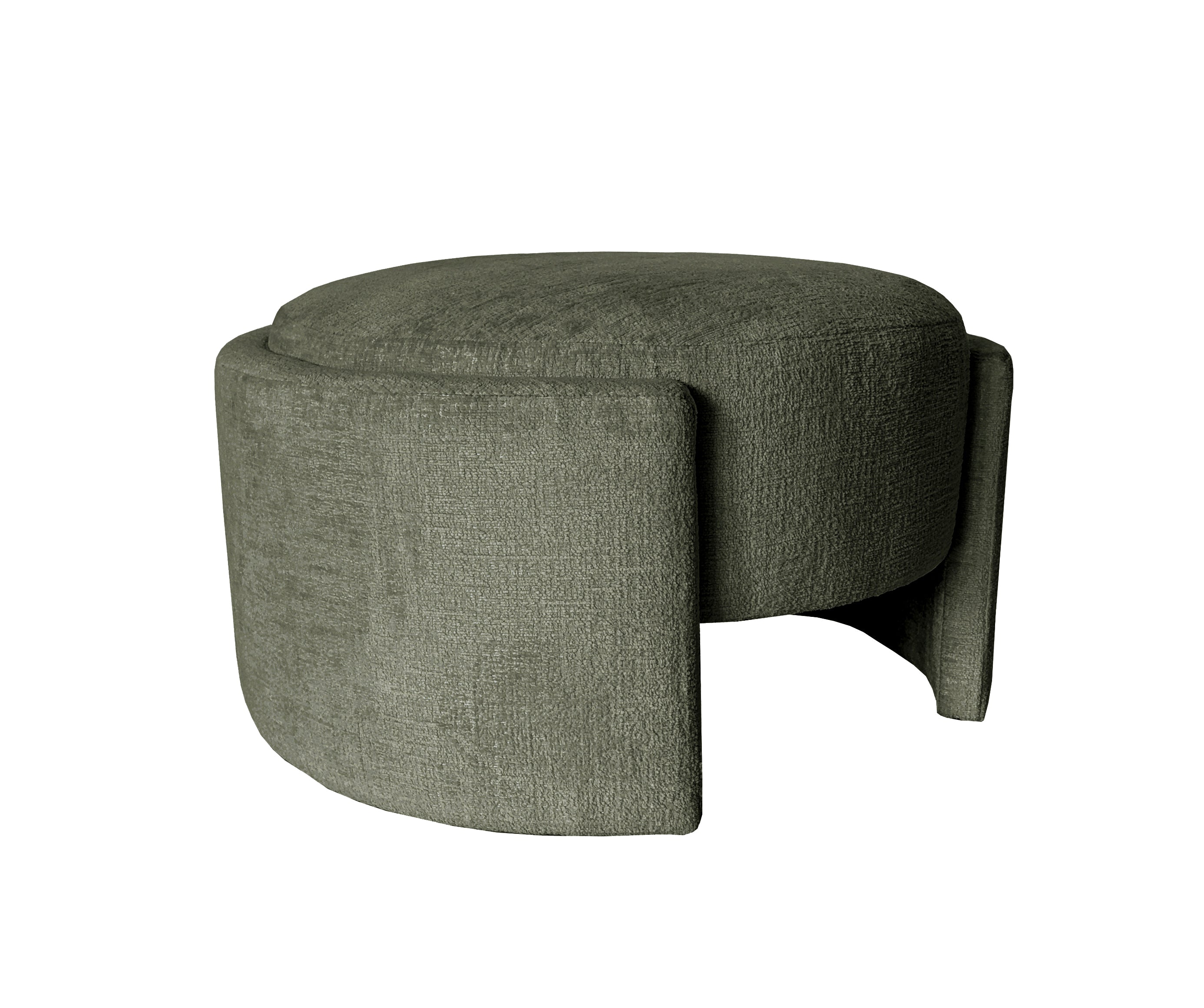 Elara Ottoman 74x64x43cm Dark Moss