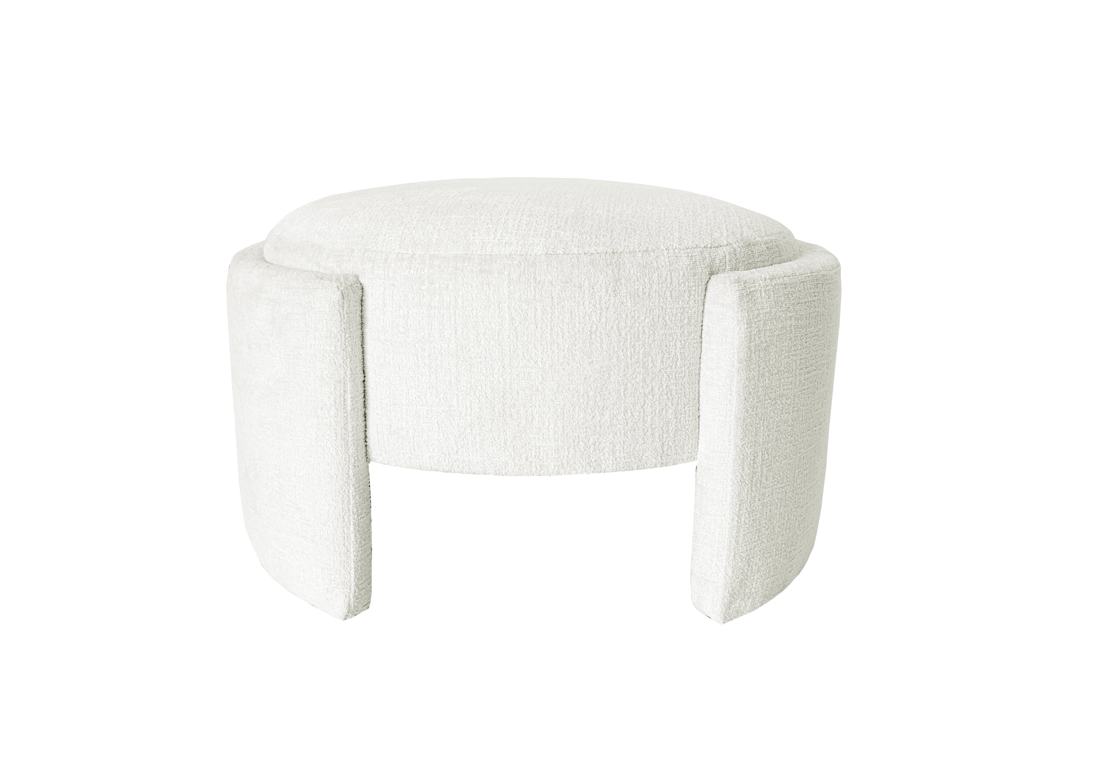 Elara Ottoman 74x64x43cm Ivory