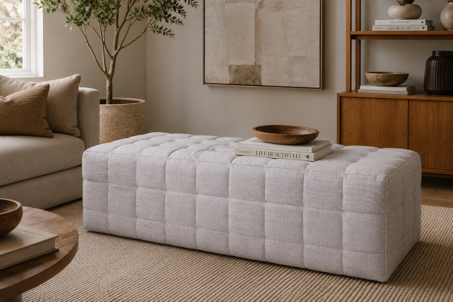 Darcy Bench 146x46x46cm Latte