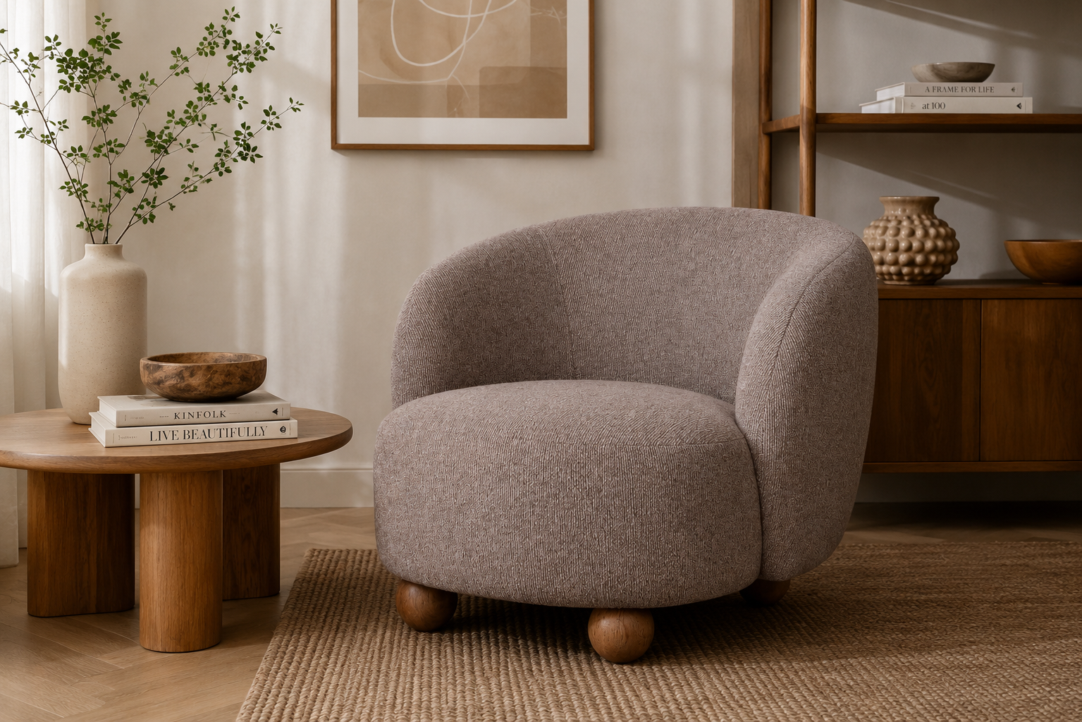 Cove Chair 85x90x73cm Husky Brown