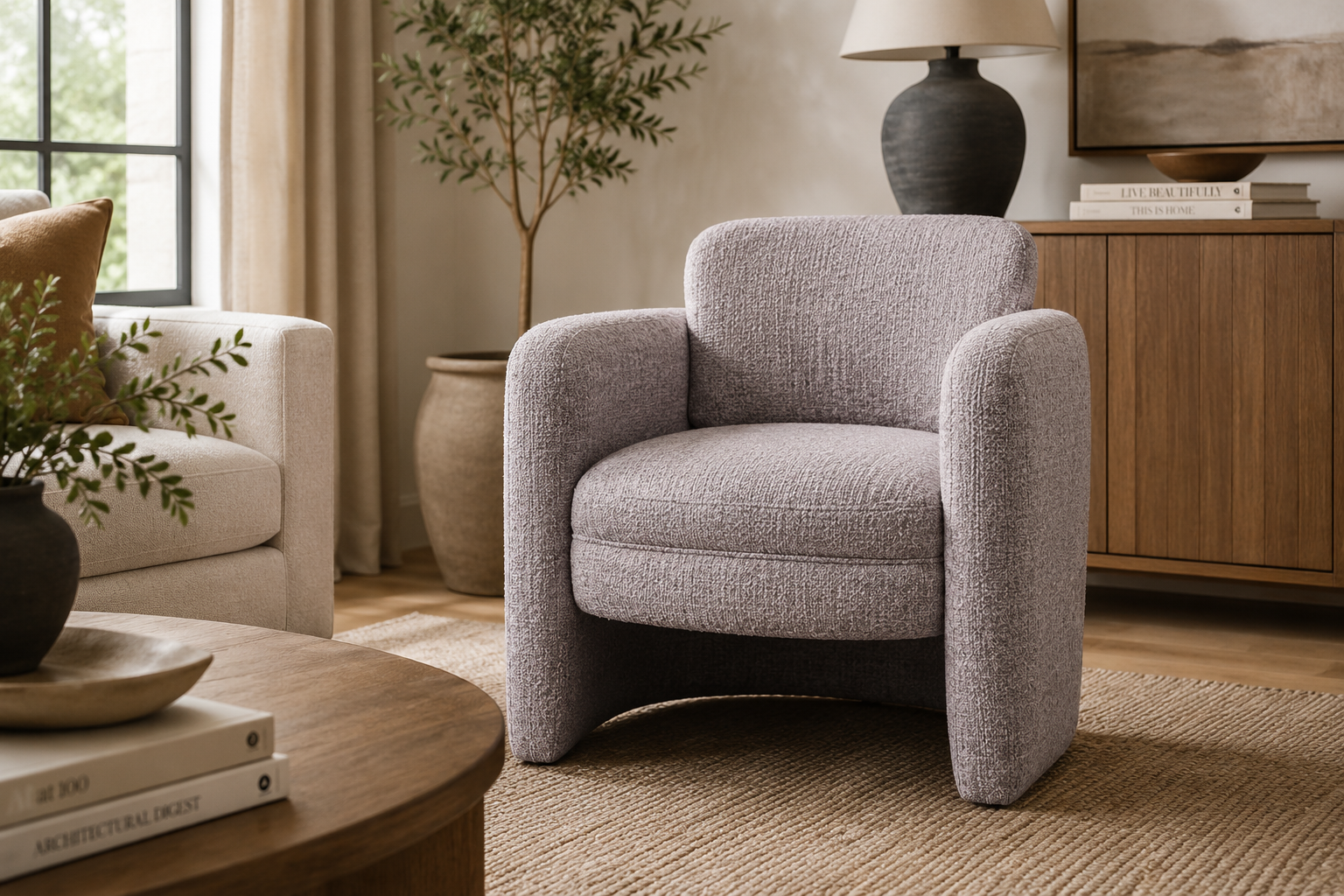 Haven Accent Chair 82x78x78cm Cappuccino
