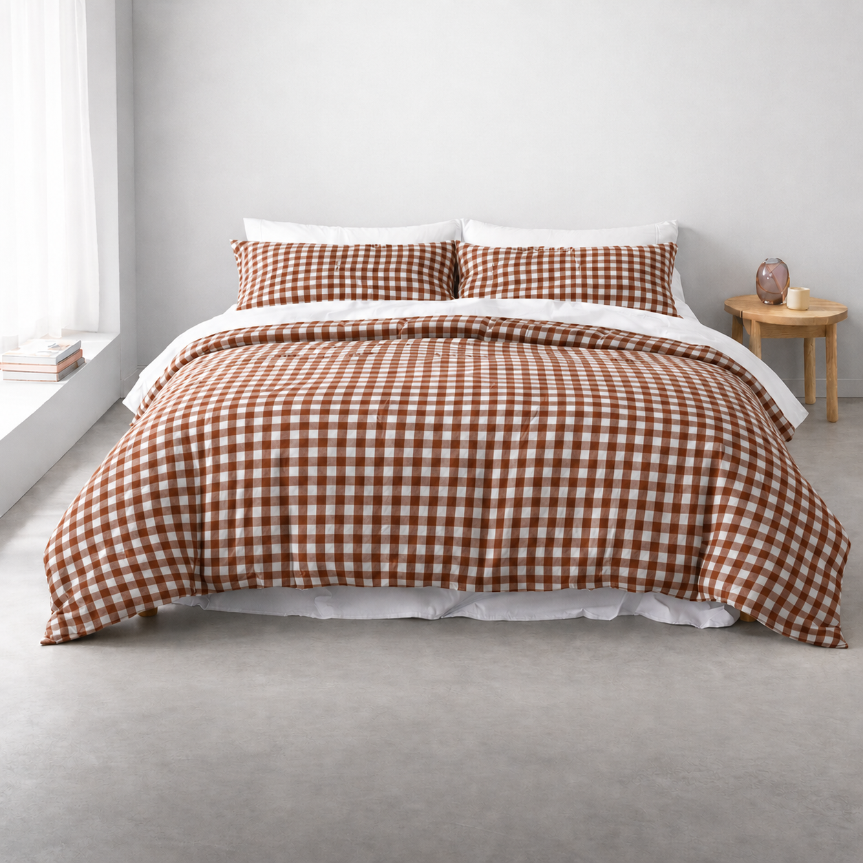 Willow Cotton Seersucker DCS King 245x210cm Pecan