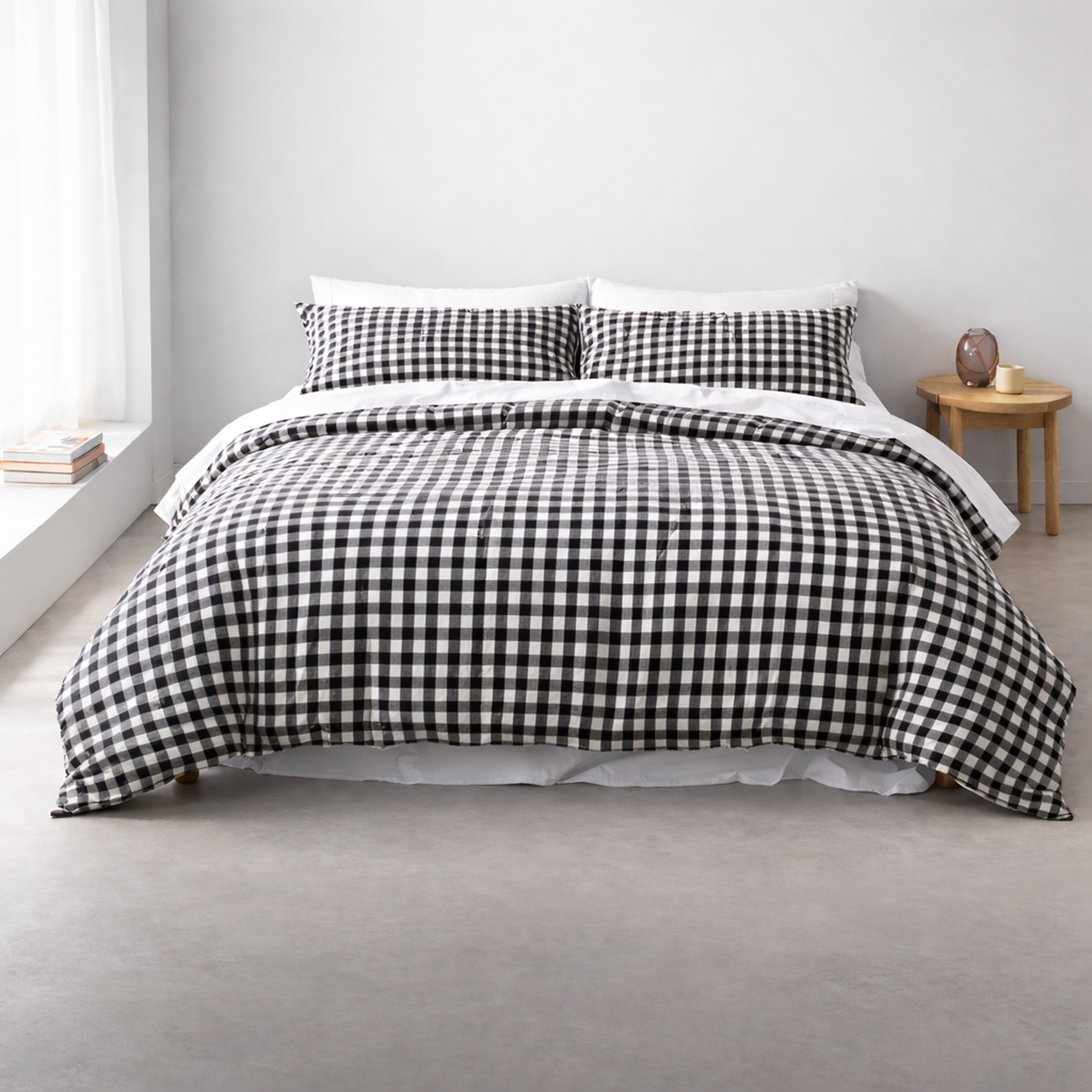 Willow Cotton Seersucker DCS Queen 210x210cm Black