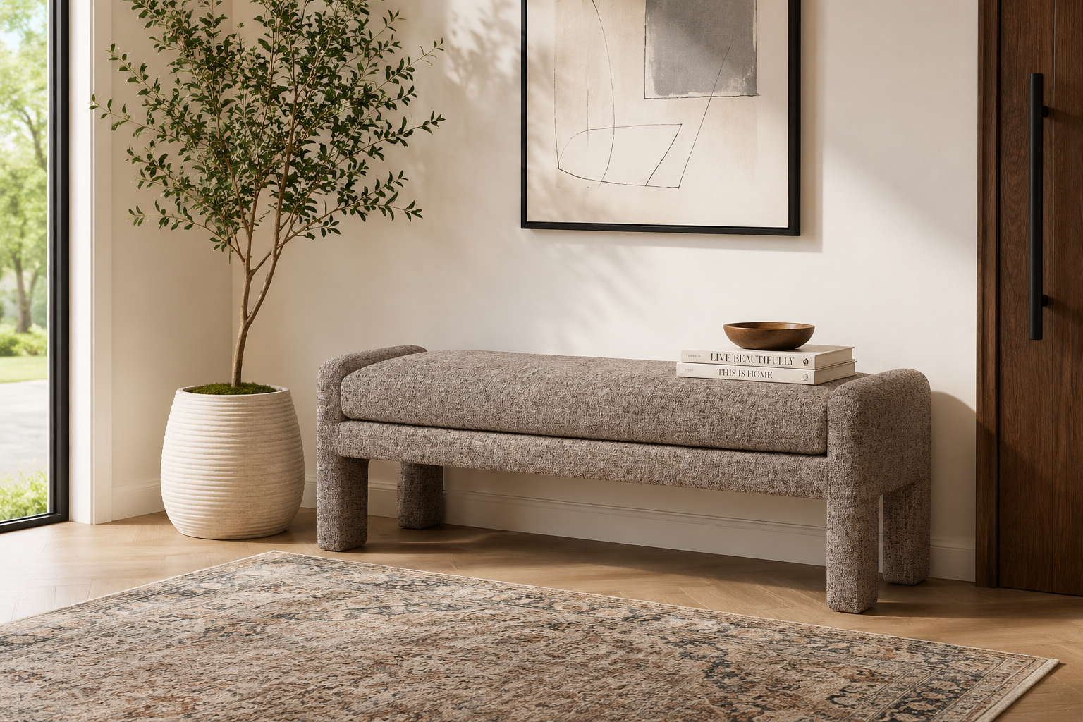 Haven Bench 146x46x46cm Mocha