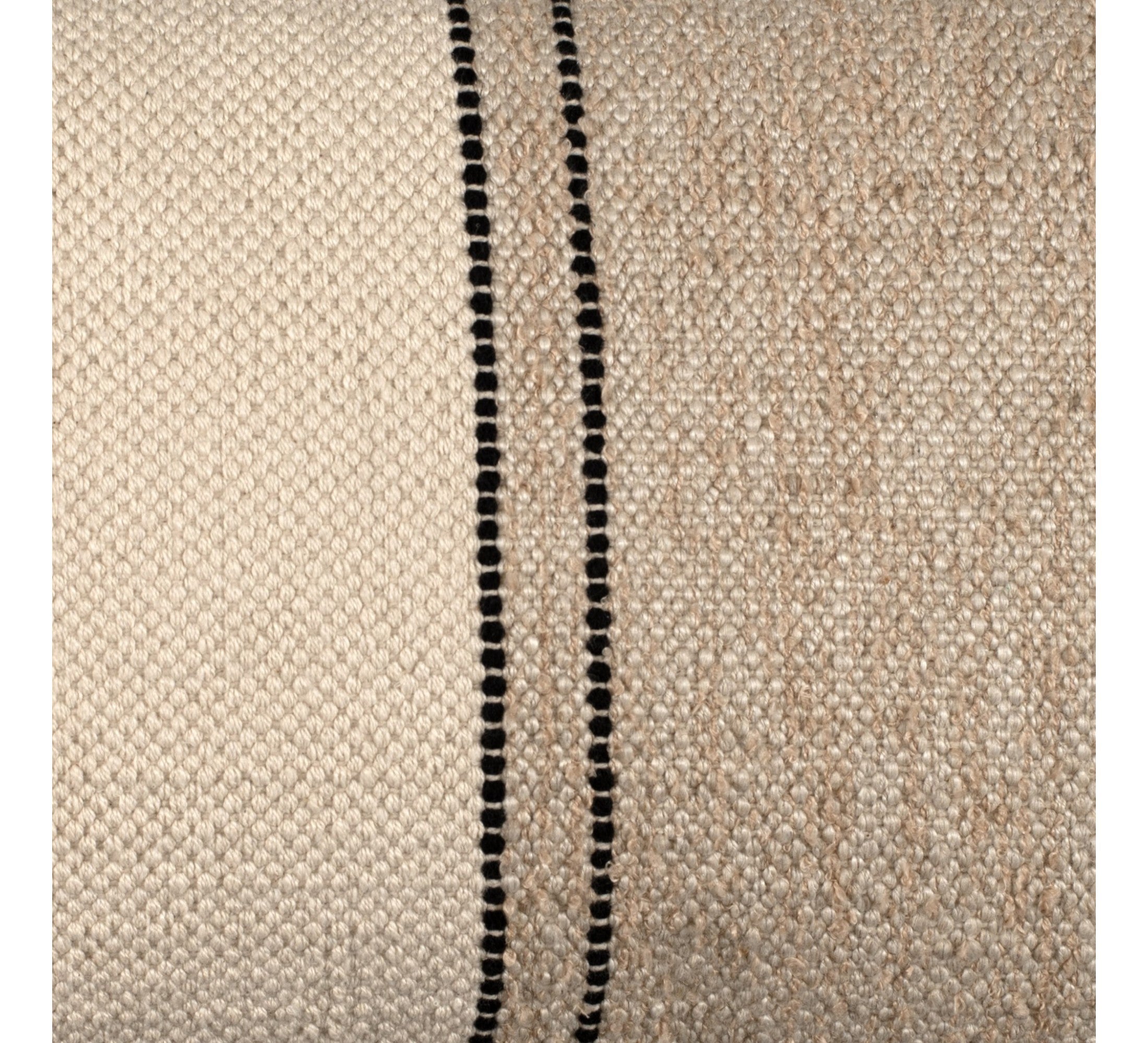 Elin Handwoven Linen Blend Cushion 35x55cm Ivory