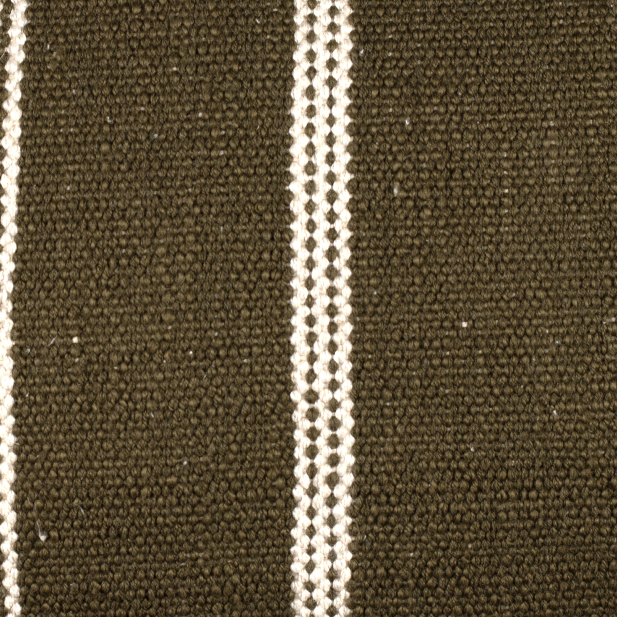 Eren Handwoven Stripe Cushion 35x55cm Olive & Natural