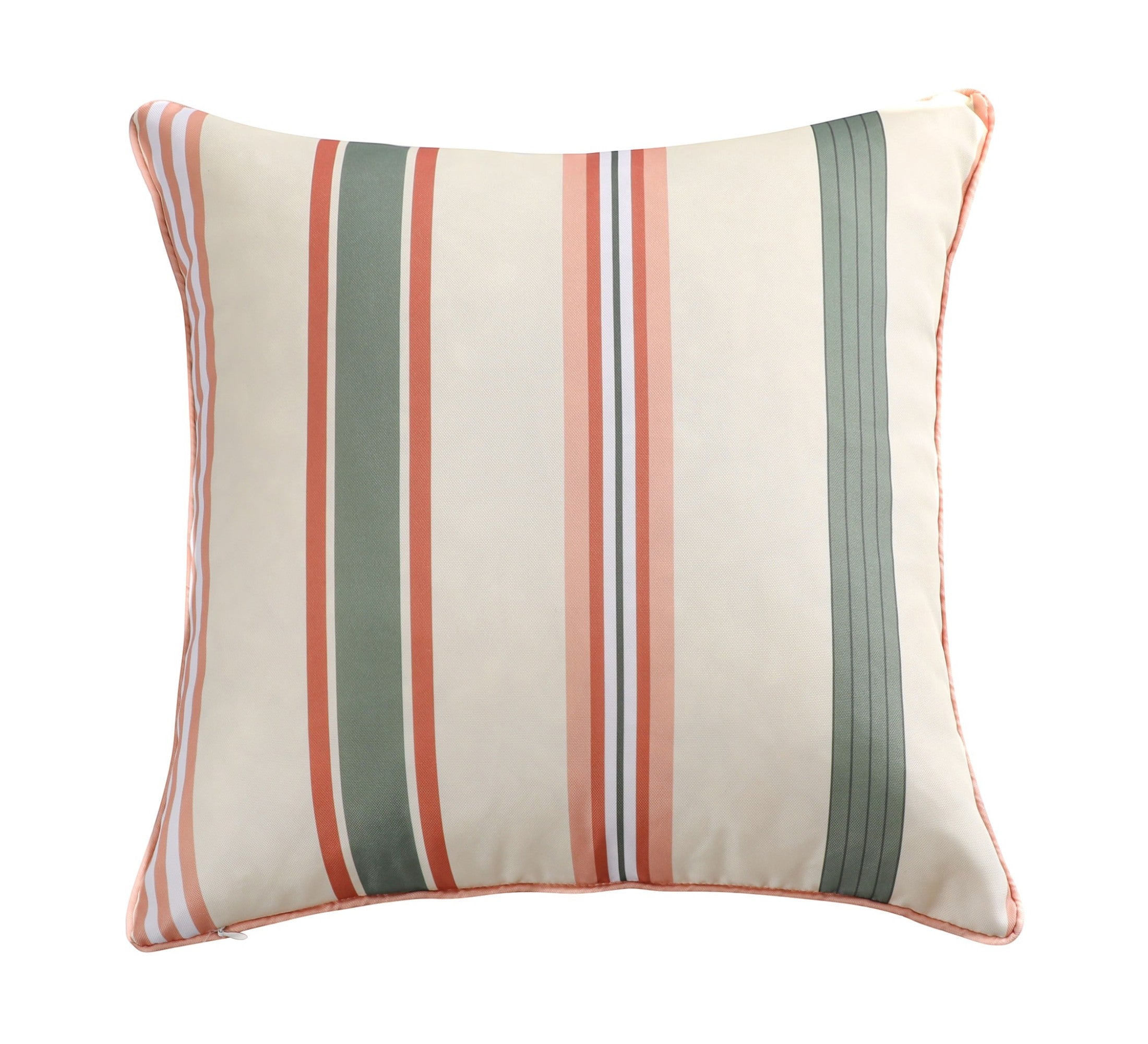 Jardin Outdoor Cushion 50x50cm Cream & Pink Multi Green