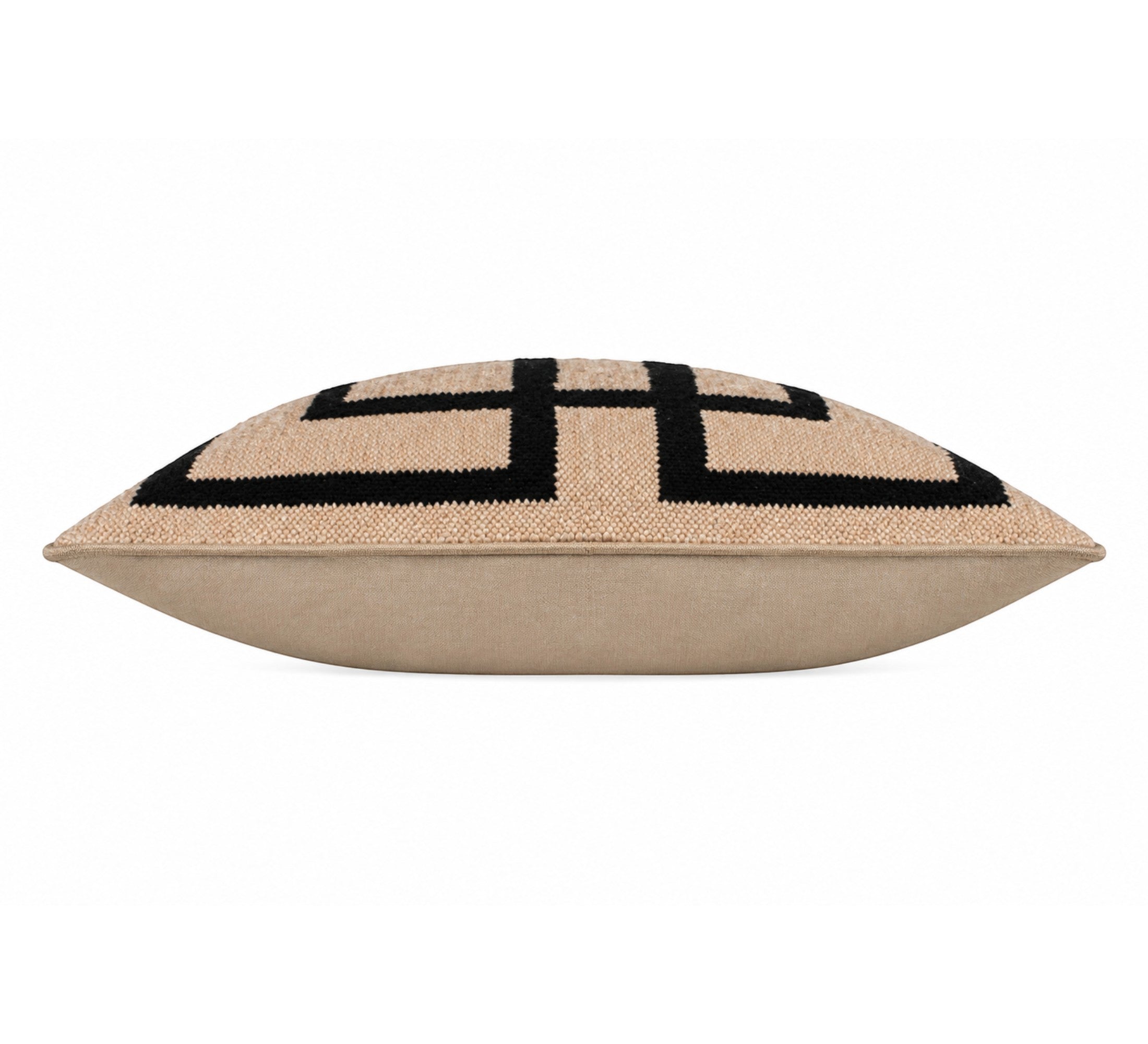 Nola Handwoven Linen Blend Cushion 50x50cm Ivory