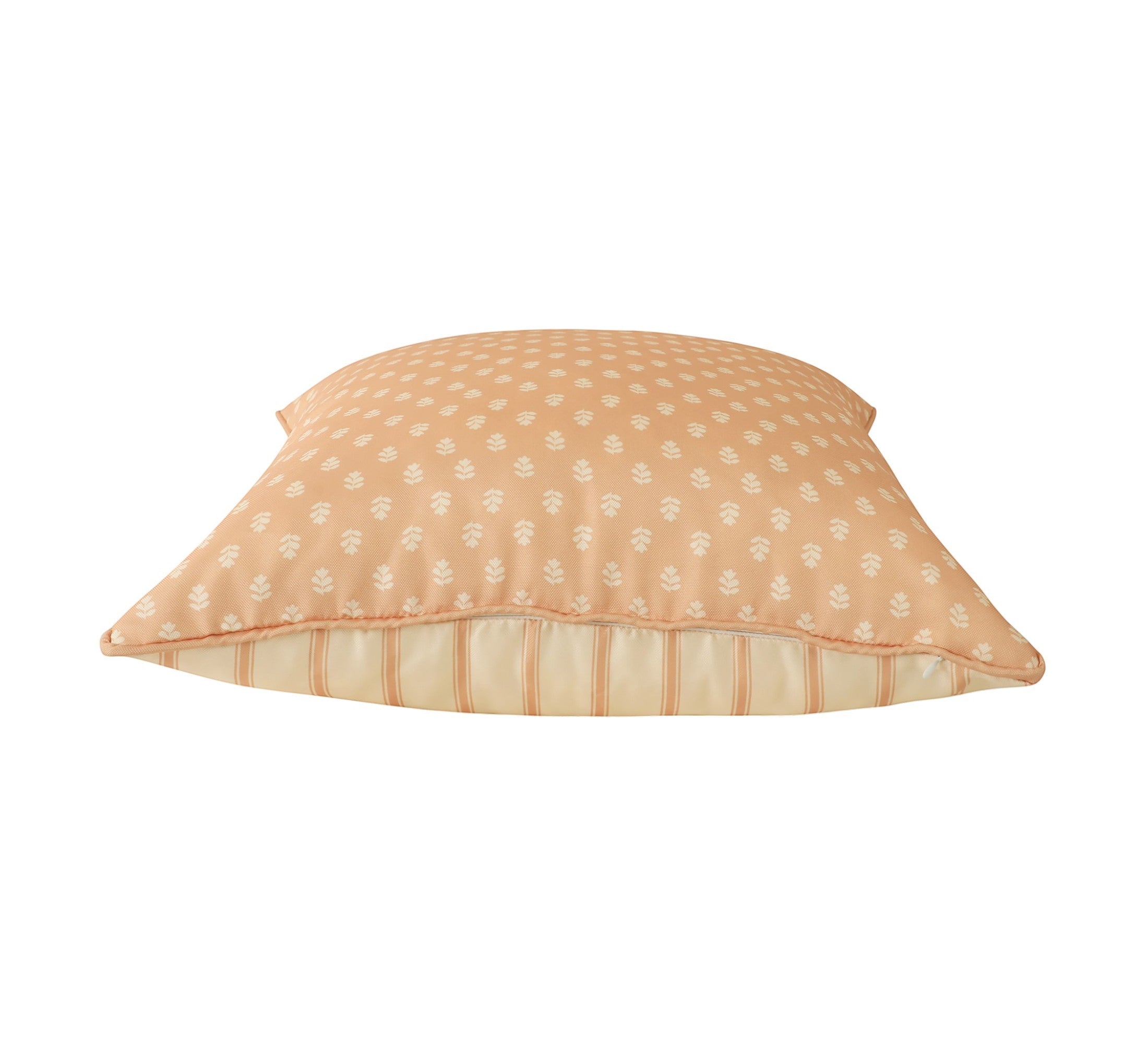 Rosette Outdoor Cushion 50x50cm Dusty Pink & Cream