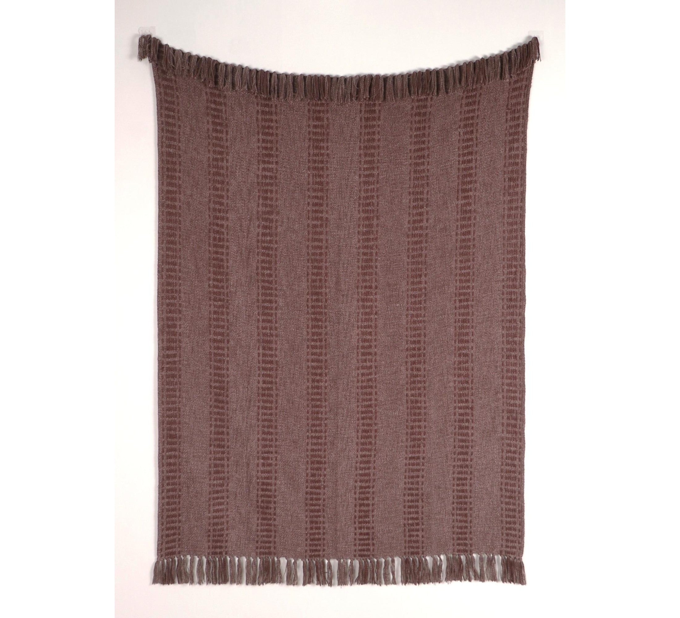 Terra Tassel Throw 130x170cm Chocolate