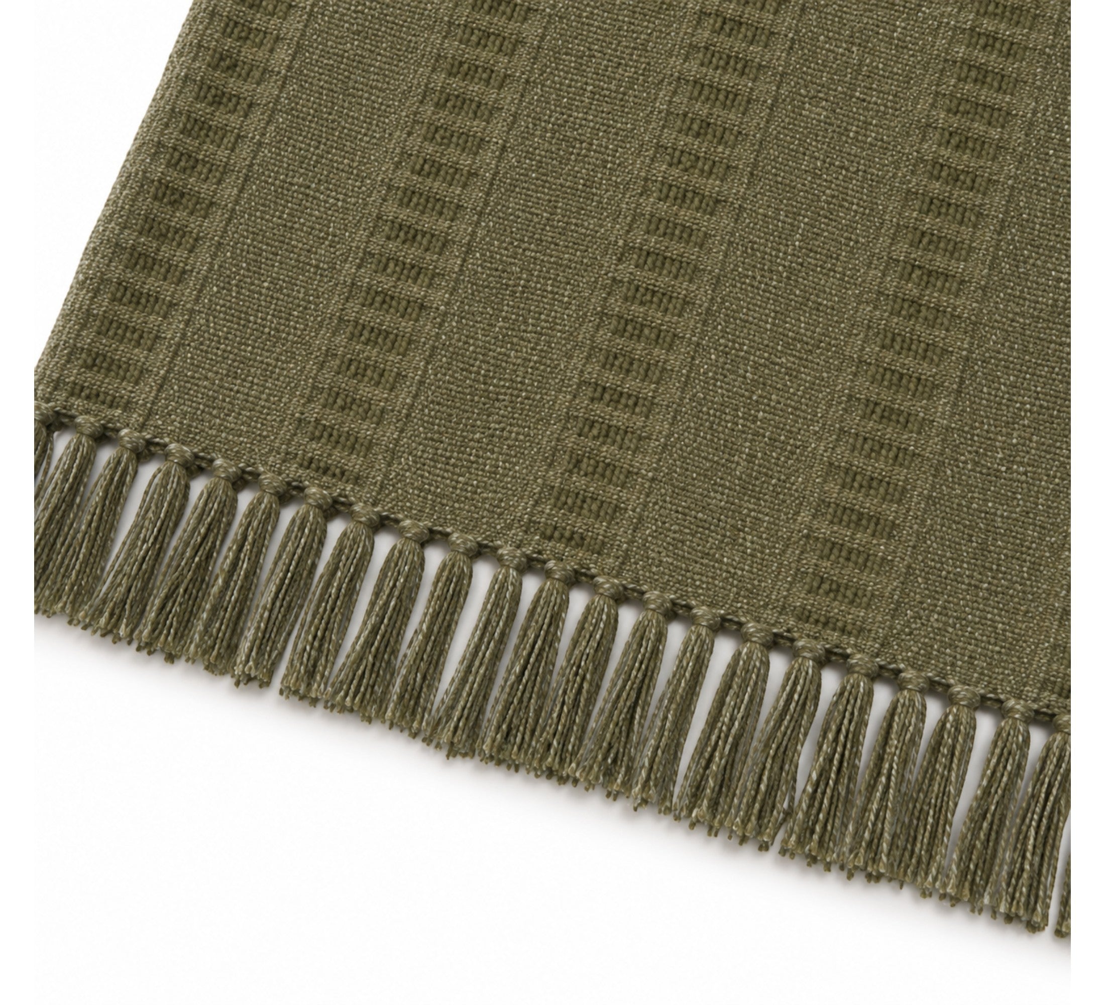 Terra Tassel Throw 130x170cm Olive