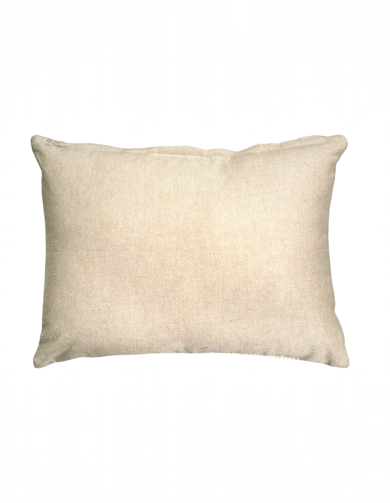 Samara Chenille Linen Blend Woven Cushion 35x55cm Olive