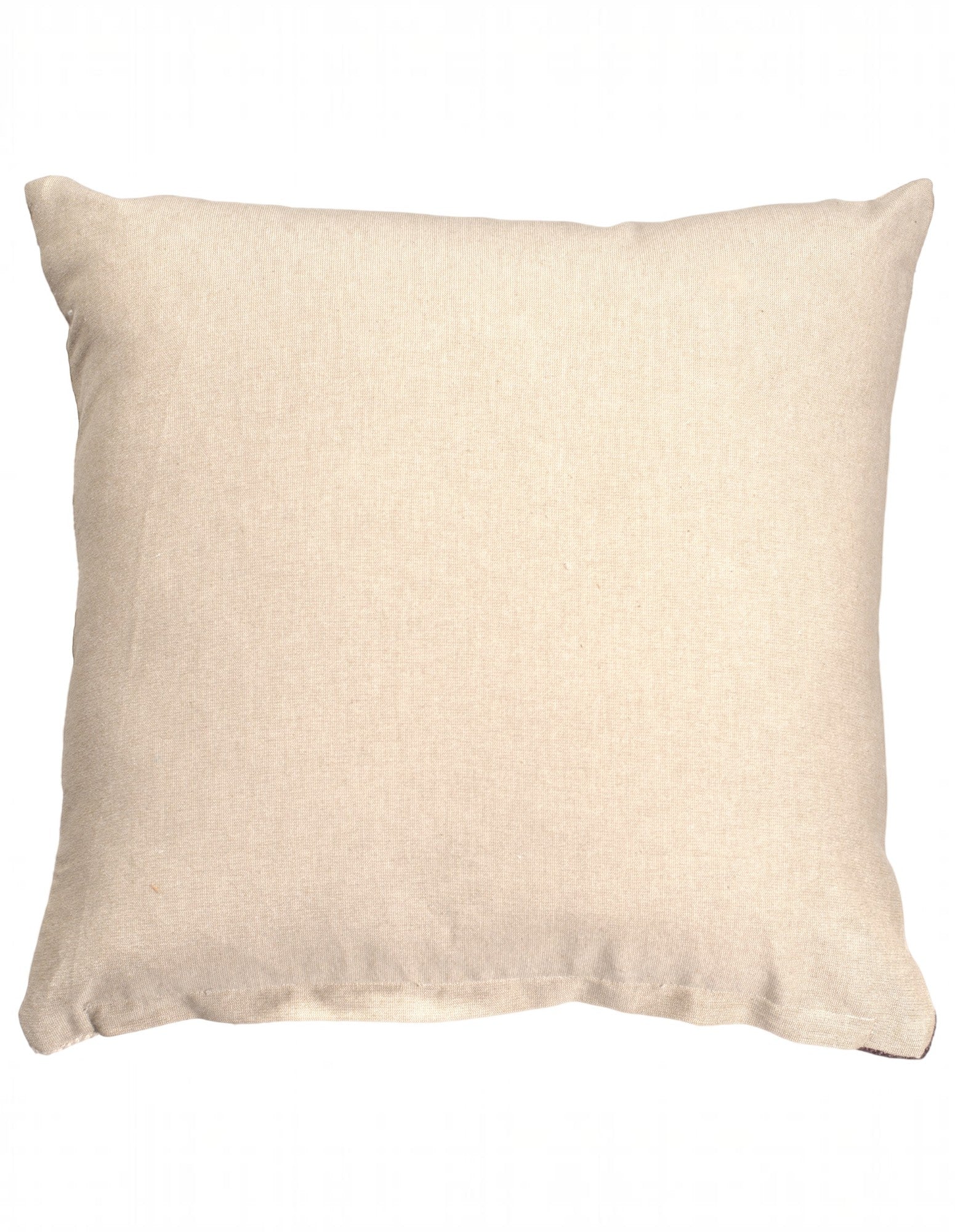 Samara Chenille Linen Blend Woven Cushion 50x50cm Beige