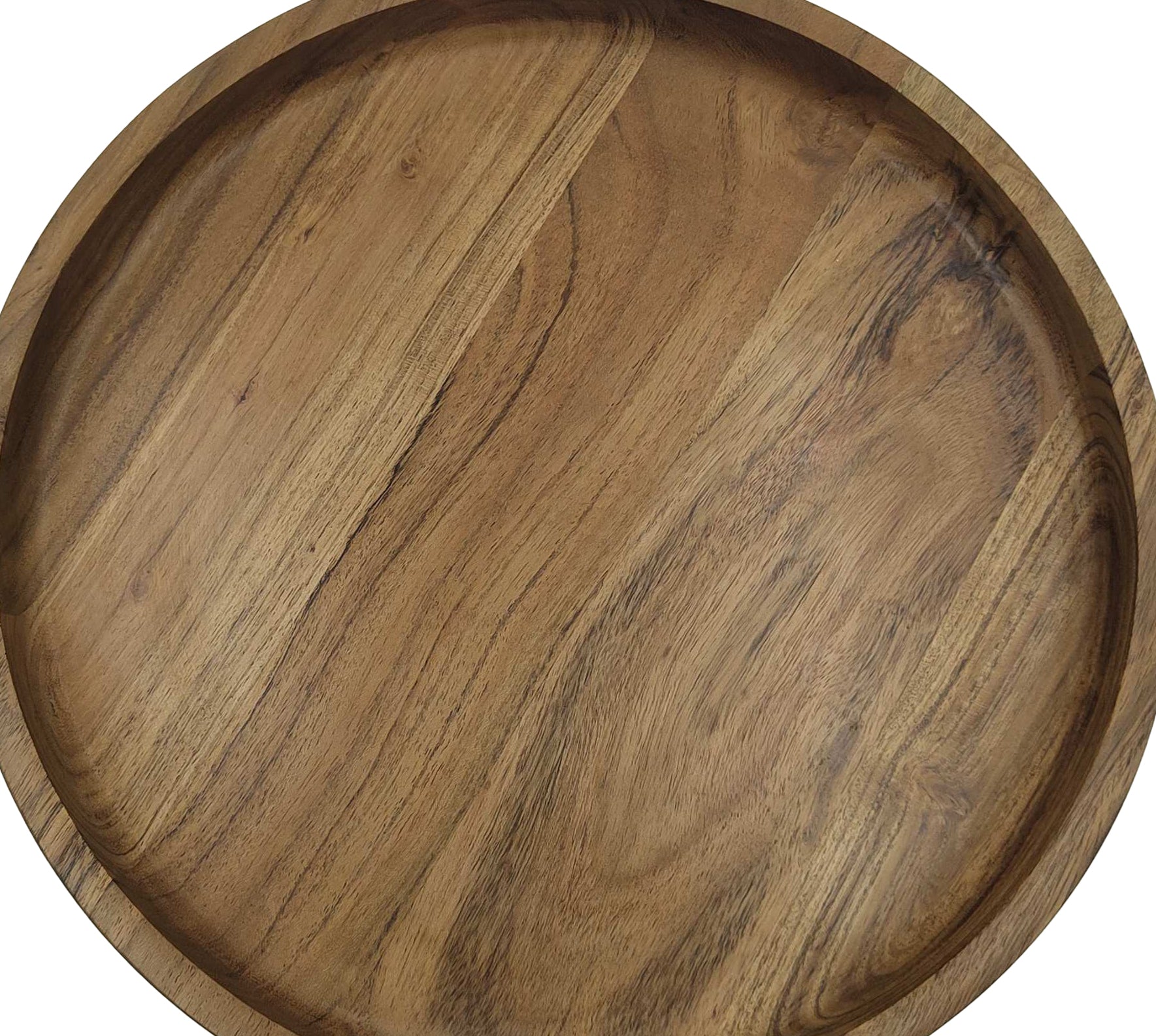 Siena Footed Serving Tray Large 30x30x7.5cm Natural Brown