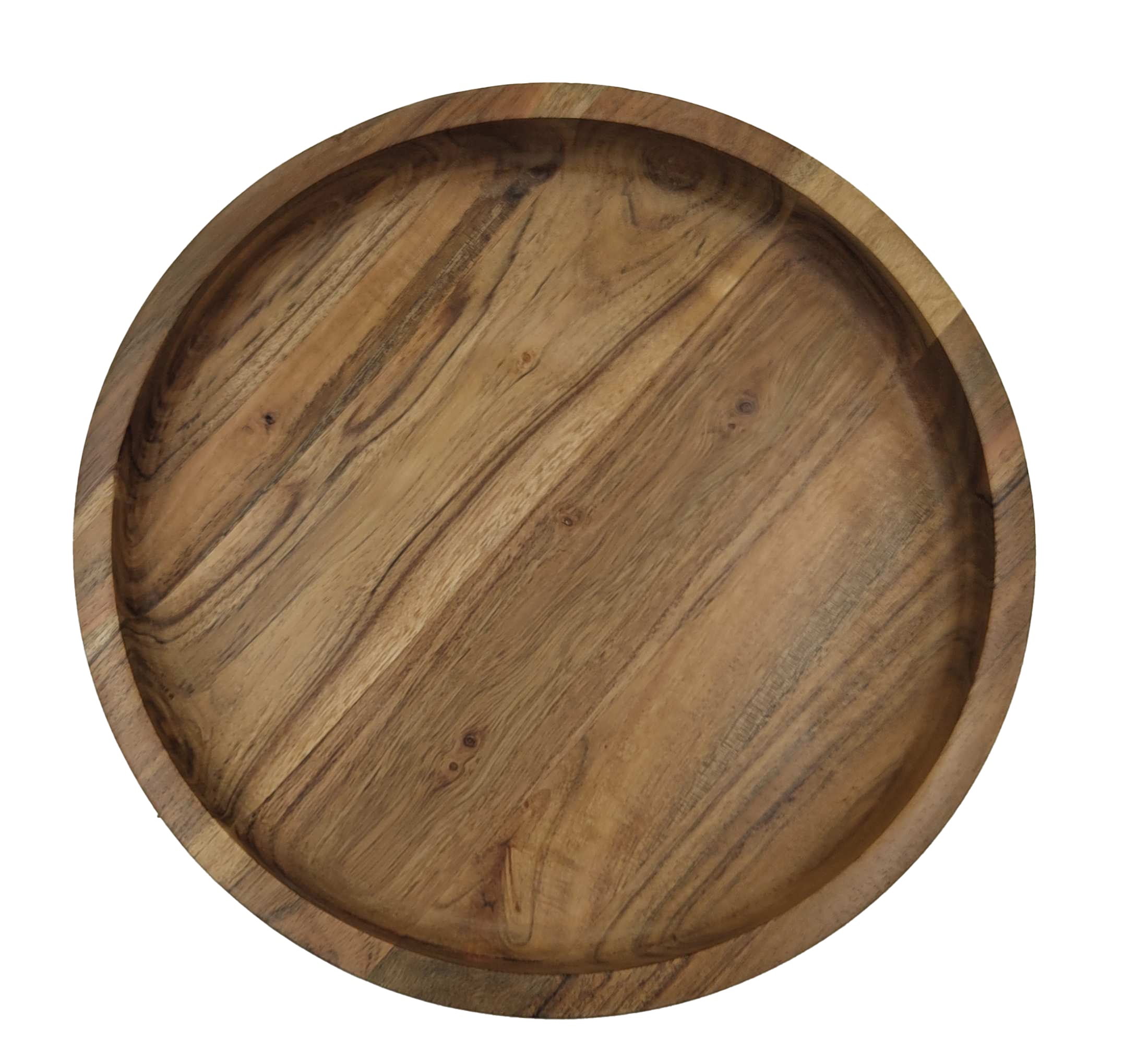 Siena Footed Serving Tray Medium 25x25x7.5cm Natural Brown