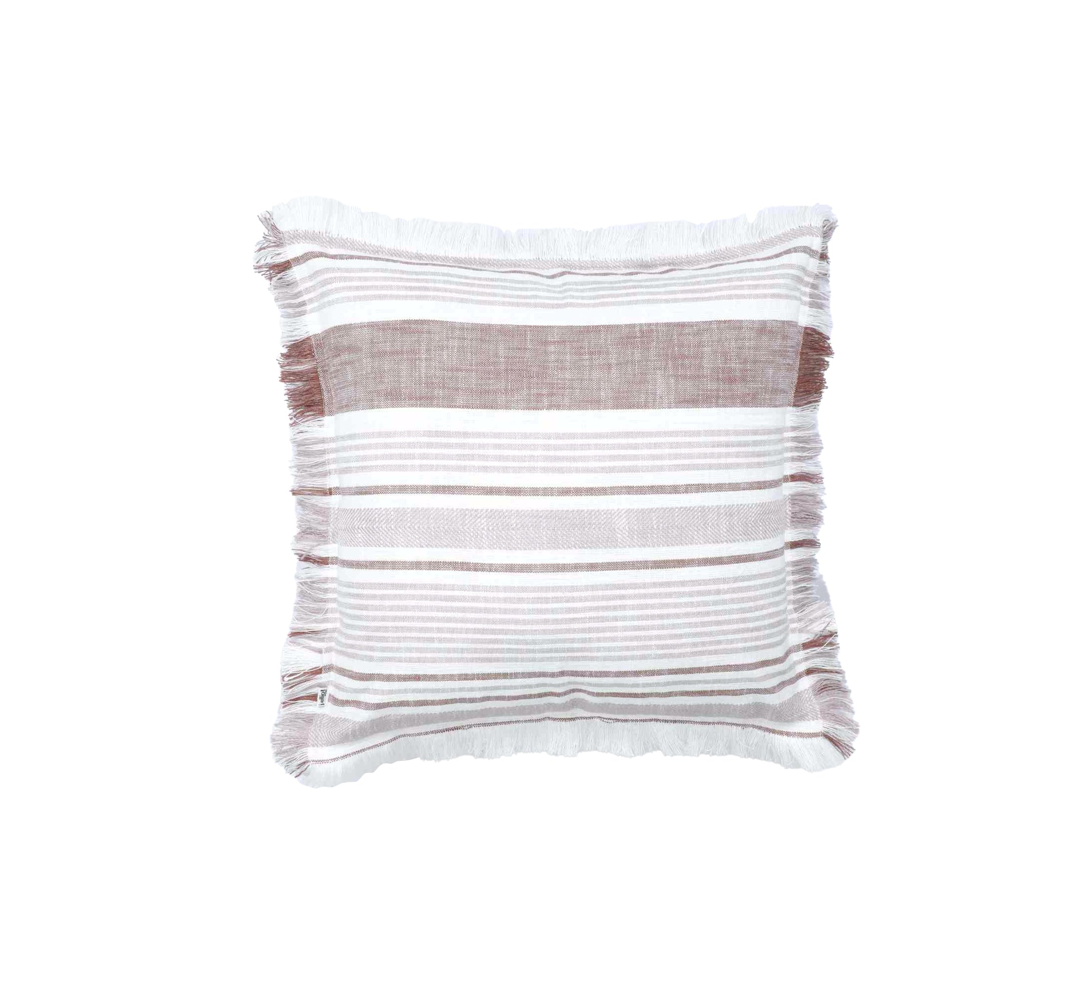 Granada Slub Cushion 50x50cm Rust