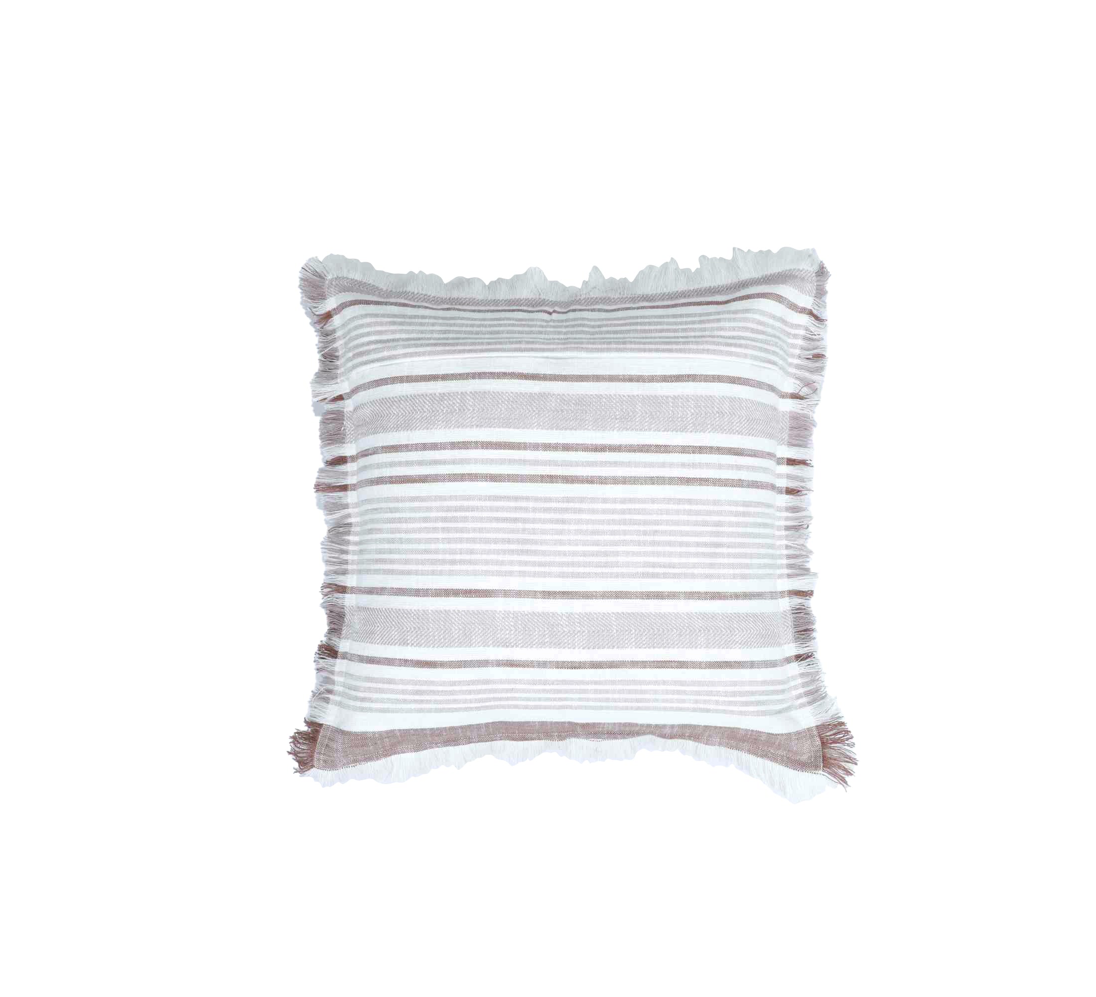 Granada Slub Cushion 50x50cm Rust