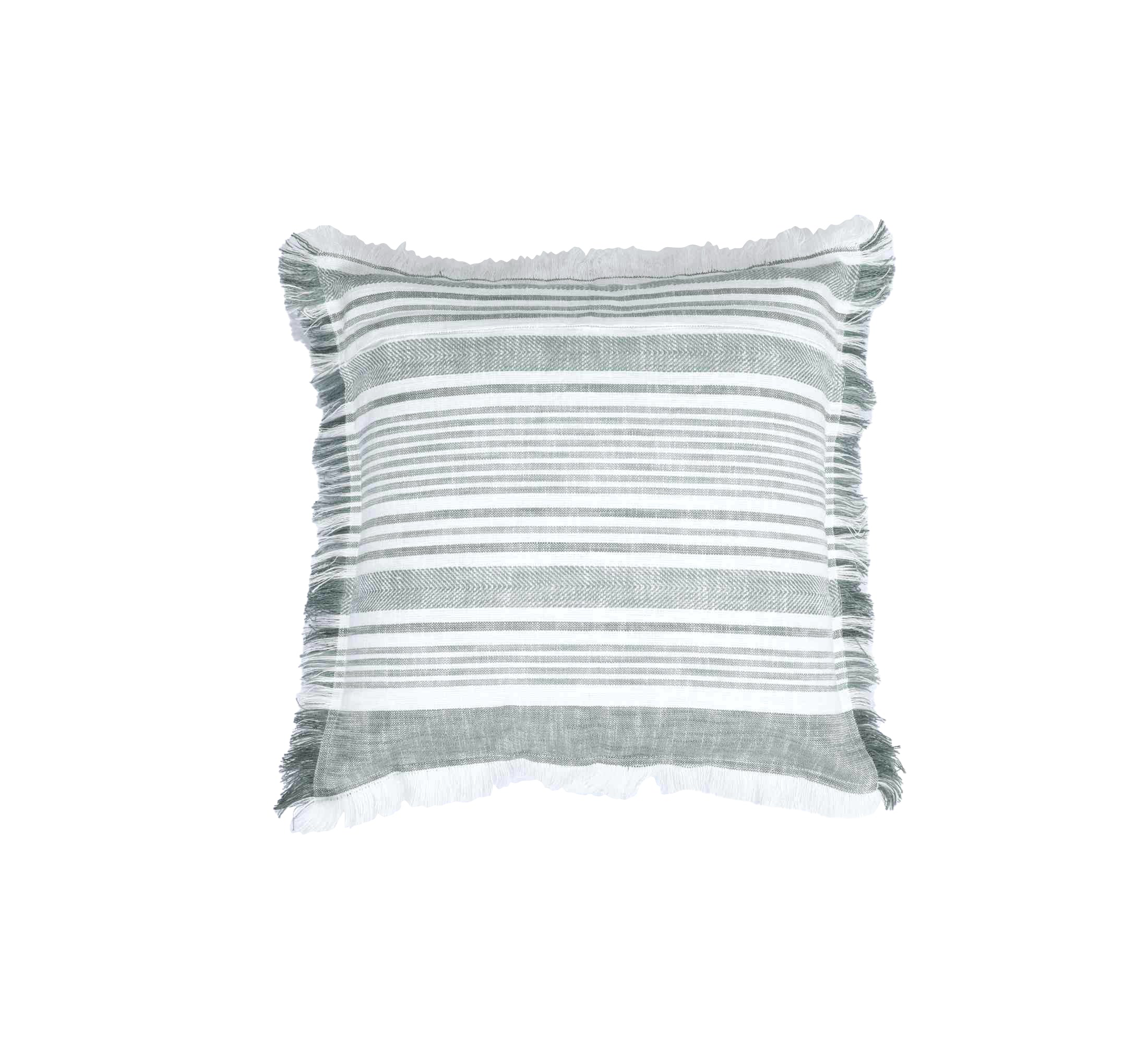 Granada Slub Cushion 50x50cm Dark Green