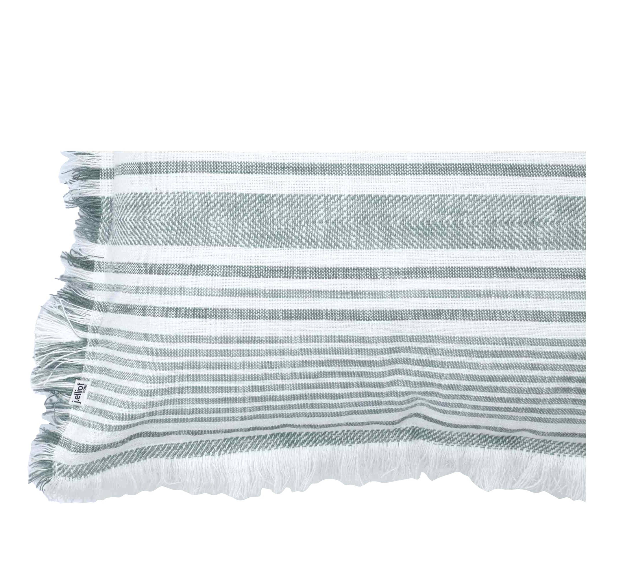 Granada Slub Cushion 50x50cm Dark Green