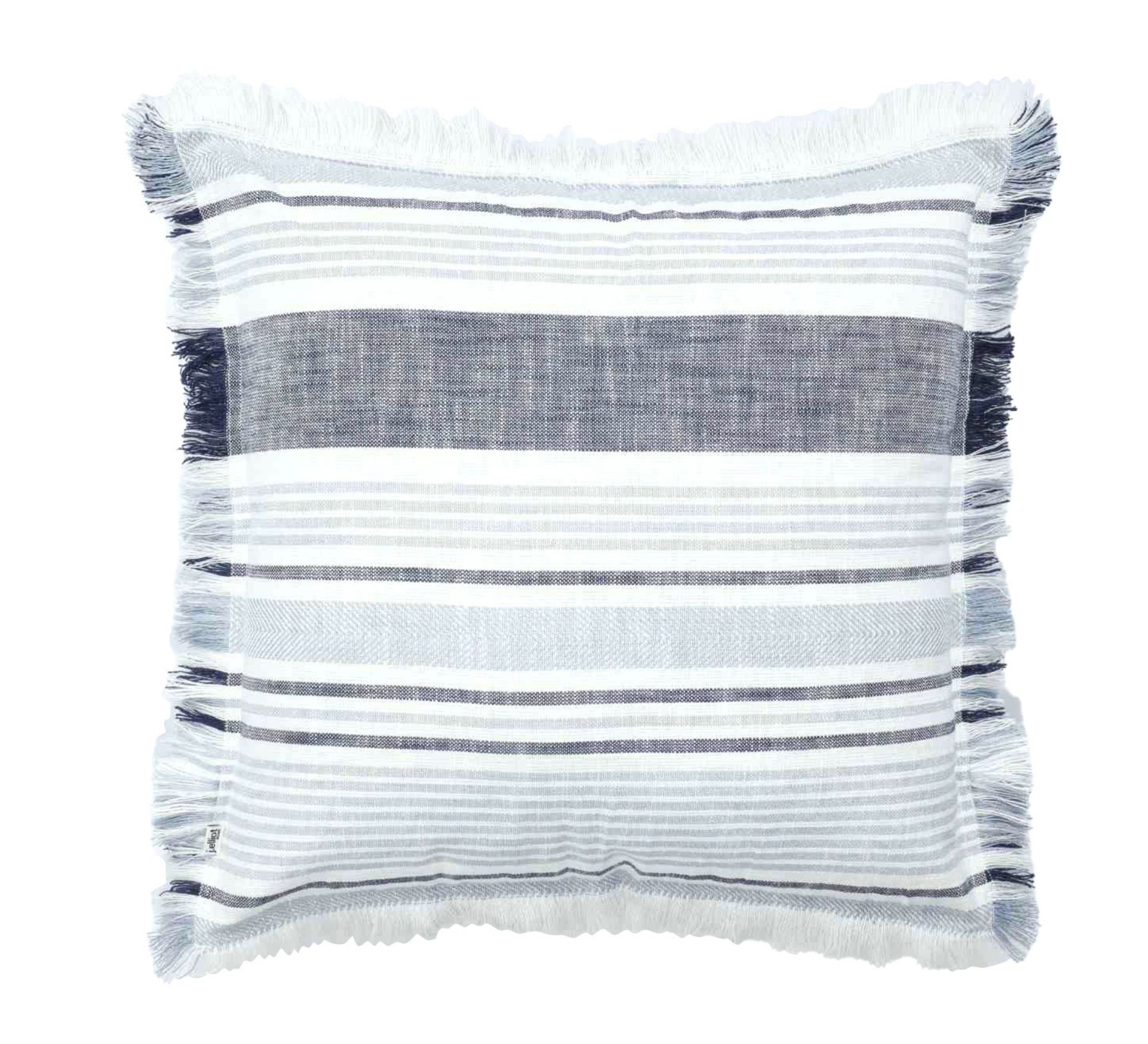 Granada Slub Cushion 50x50cm Blue