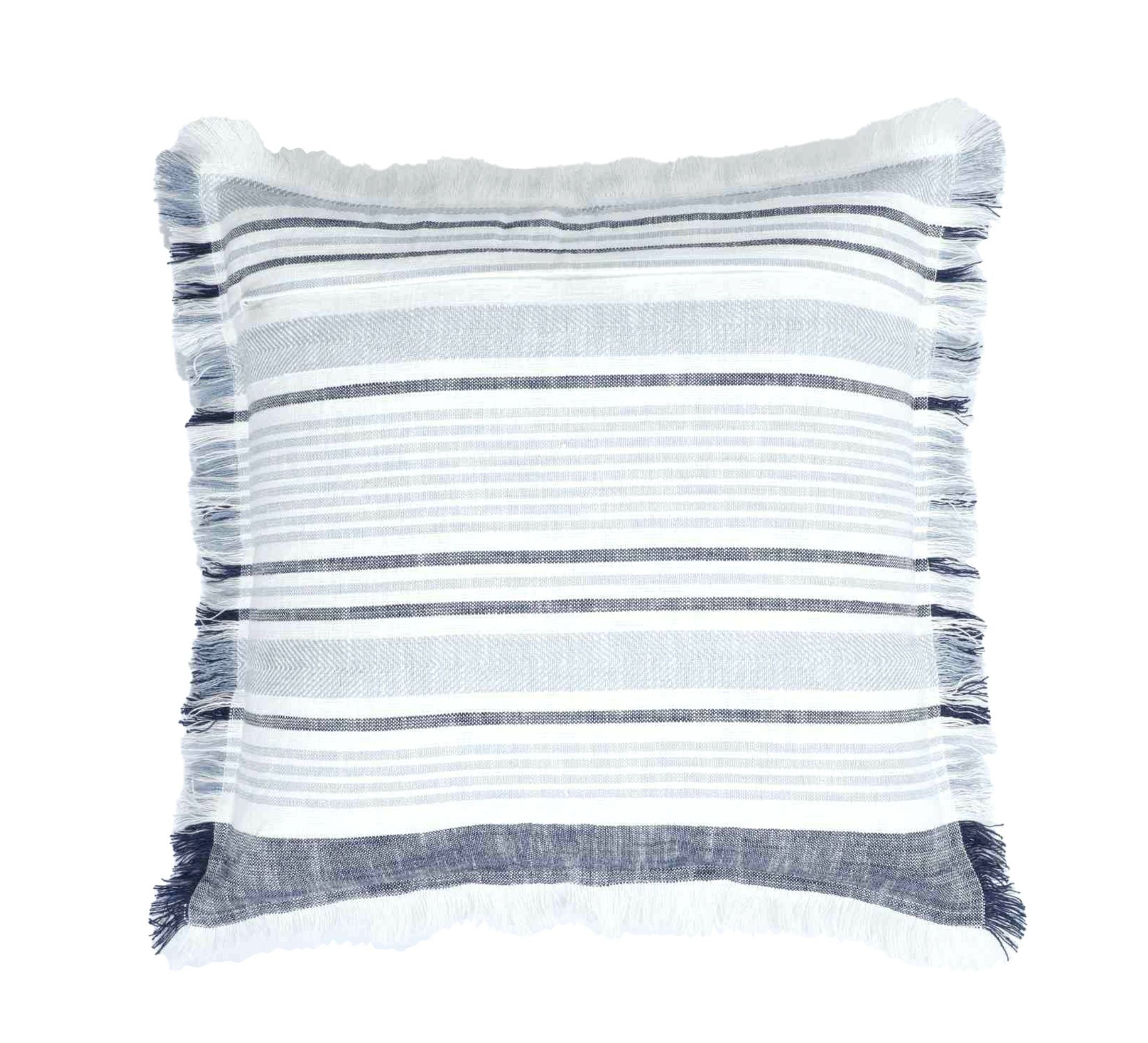 Granada Slub Cushion 50x50cm Blue