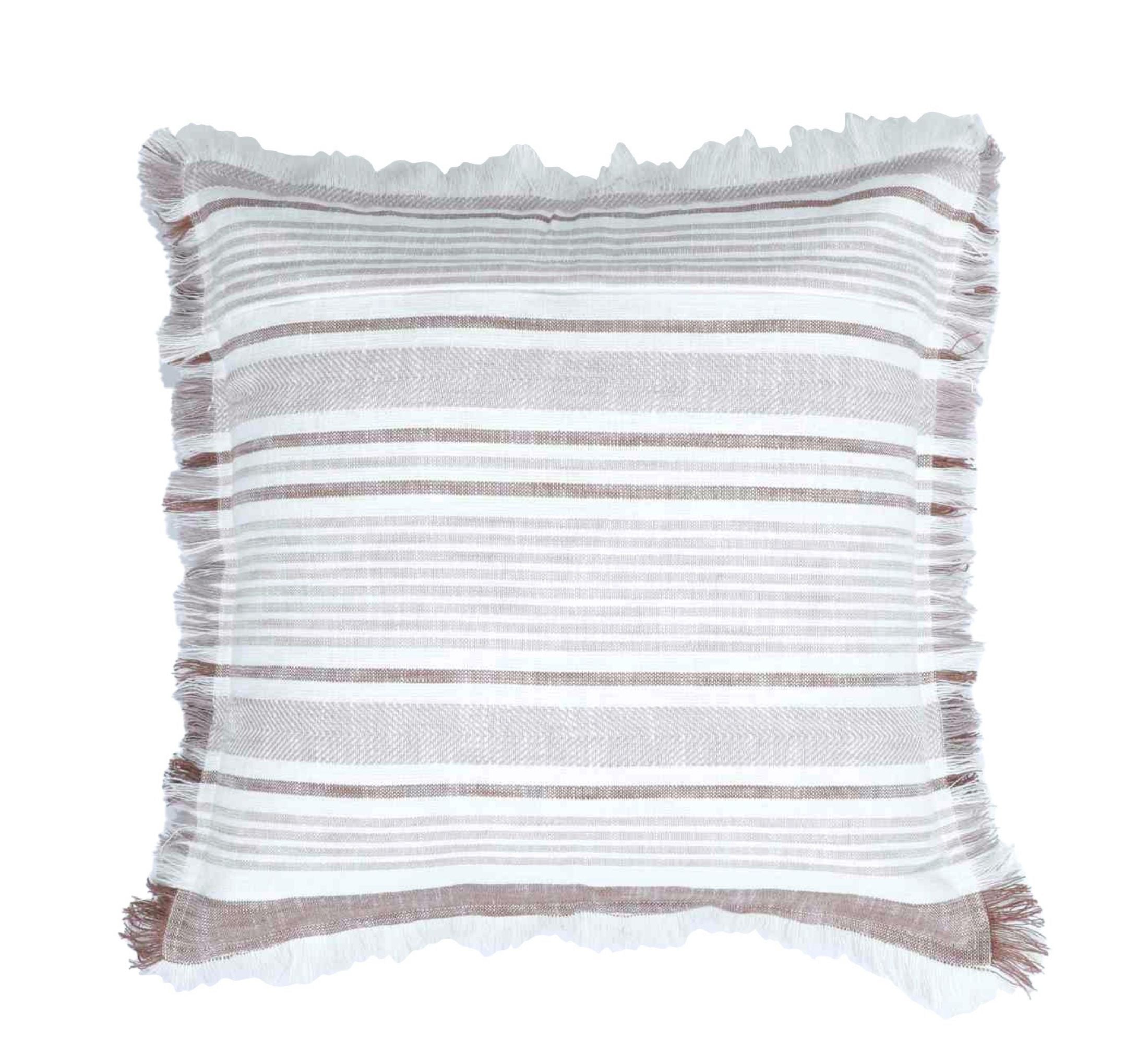Granada Slub Cushion 50x50cm Rust