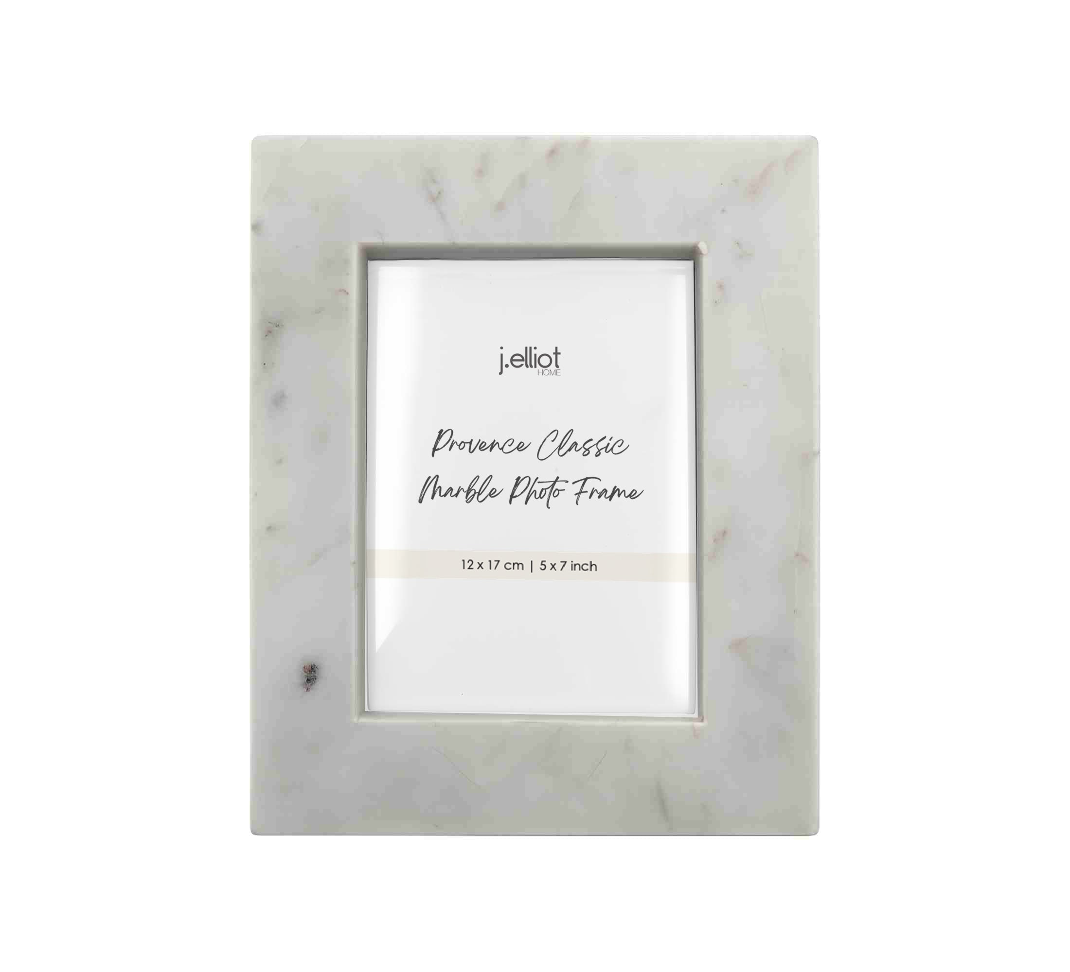 Provence Classic Marble Photo Frame 12x17cm White