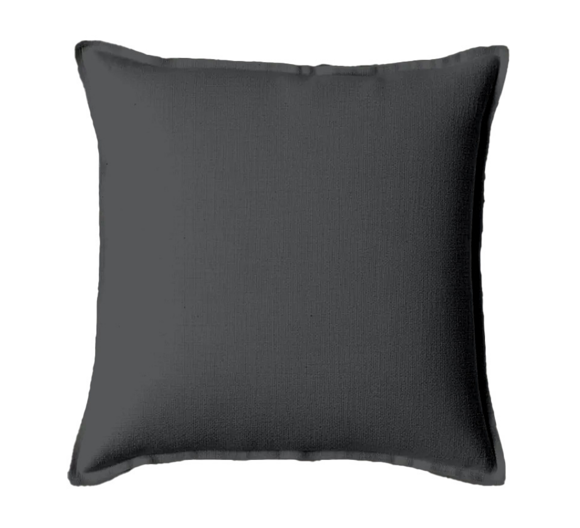 Linen Collection Cushion feather filled 60x60cm Dark Grey