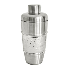 Load image into Gallery viewer, Alfie Cocktail Shaker 500ml Hammered Chrome

