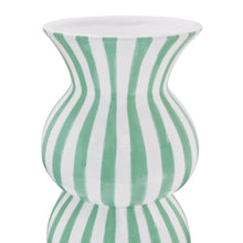 Load image into Gallery viewer, Arthur Stripe Vase 15x15x28cm Peppermint