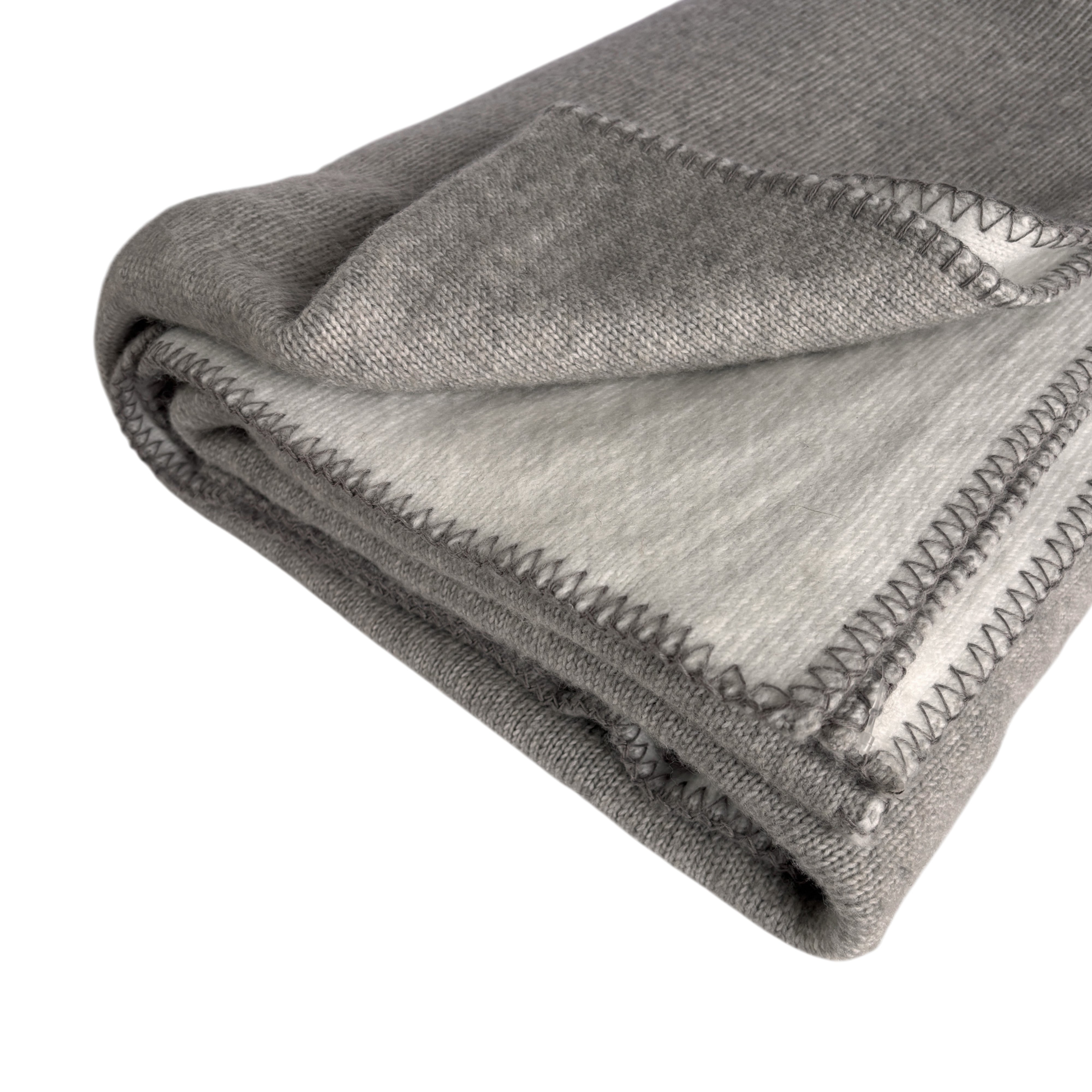 Atelier Blanket Throw 130x180cm Grey & White