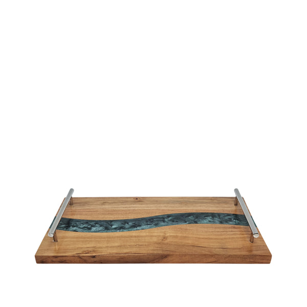 Bently Serving Tray With Handles 40x24cm Evergreen