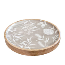 Load image into Gallery viewer, Bindi Round Serving Tray 38x38x4cm Grey Beige
