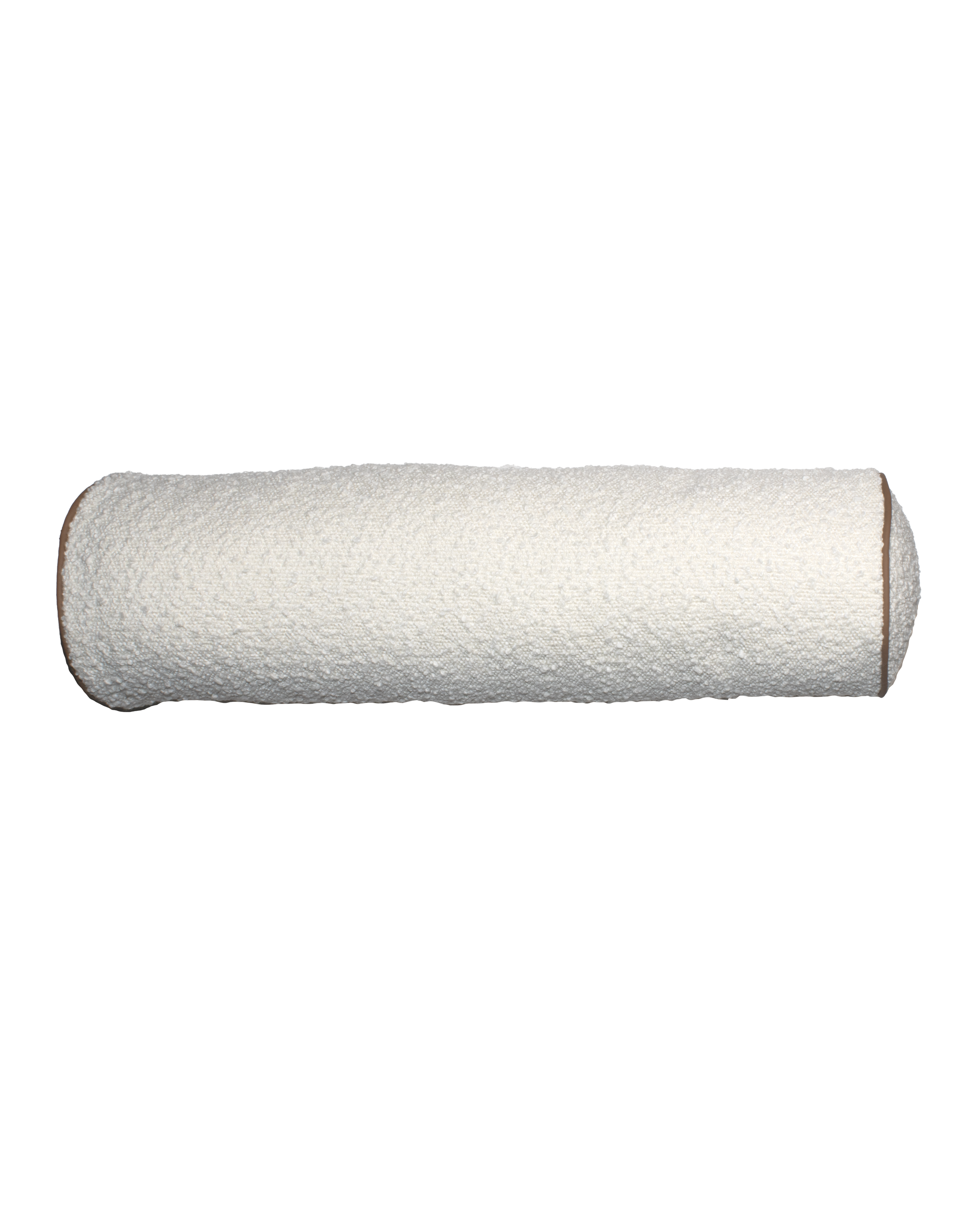 Brooklyn Bolster Boucle Cushion 18x60cm White