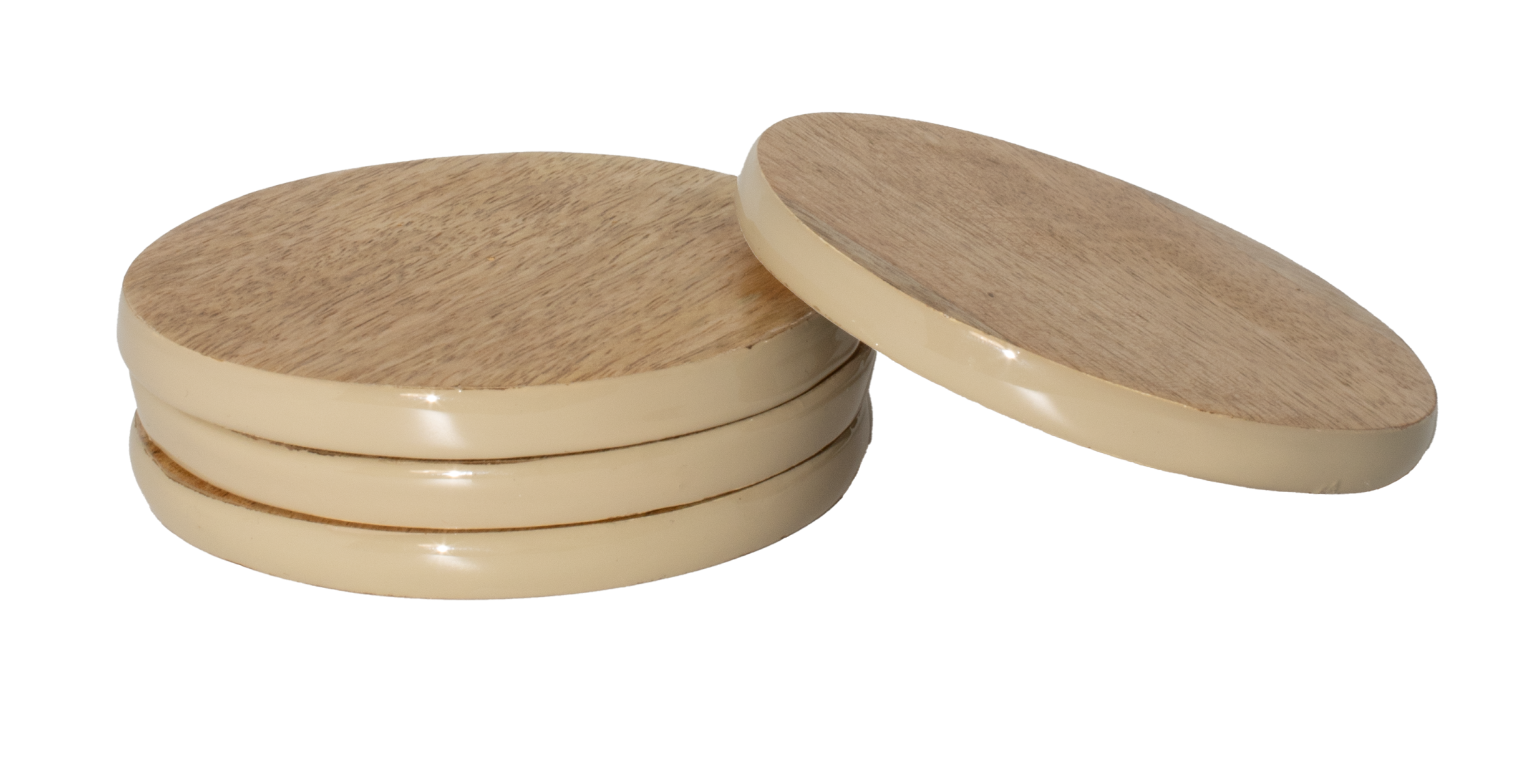 Corinne Coasters 4pk 10x10x1cm Light Taupe