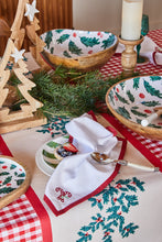 Load image into Gallery viewer, Candy Cane Printed Napkins 4pk 45x45x0.03cm White Multi