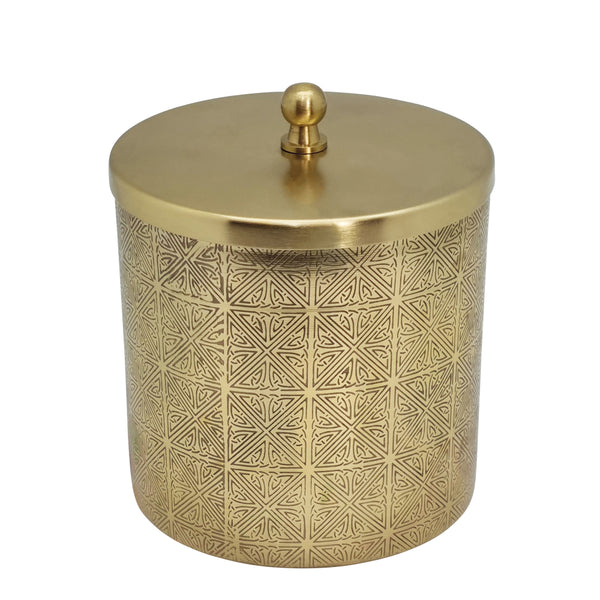 Carmella Decorative Jar 12.5x16cm Gold