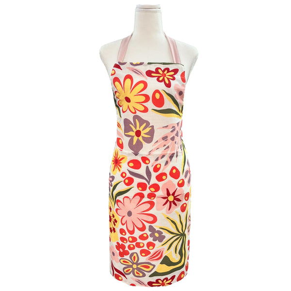 Charmie Floral Apron 83x68x0.2cm Pink Multi