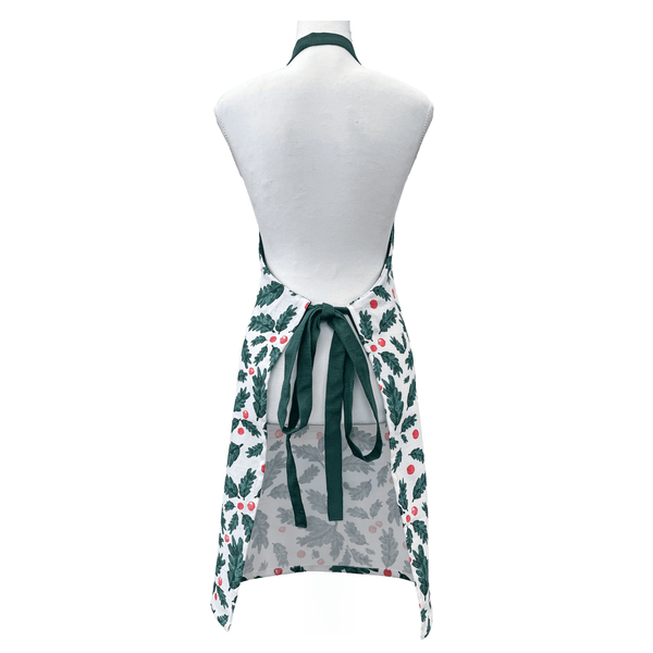 Christmas Foliage Apron 83x68x0.05cm Green Multi