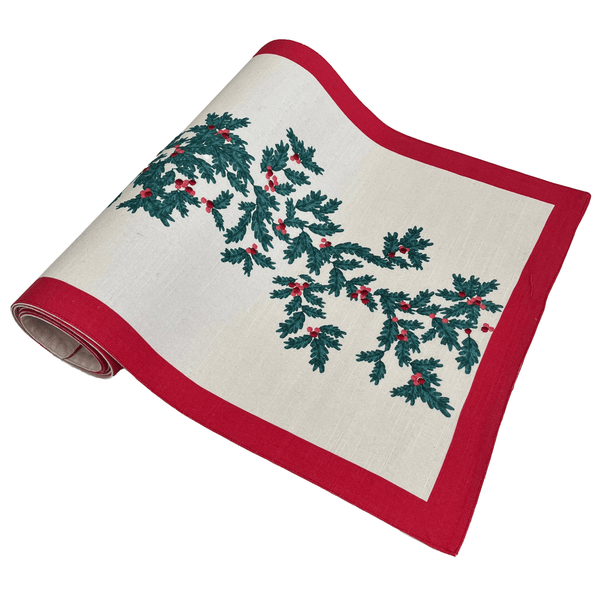 Christmas Foliage Runner 40x180x0.2cm Green Multi