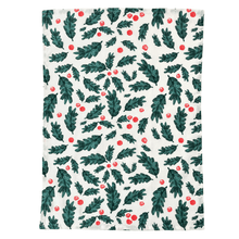 Load image into Gallery viewer, Christmas Foliage Tea Towel 2pk 50x70x1.5cm Green Multi