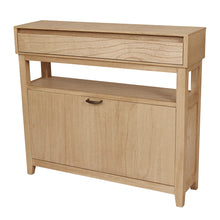 Load image into Gallery viewer, Clark Shoe Rack with Drawer Oak