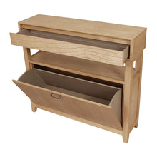 Load image into Gallery viewer, Clark Shoe Rack with Drawer Oak