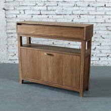 Load image into Gallery viewer, Clark Shoe Rack with Drawer Walnut; ETA Mid January