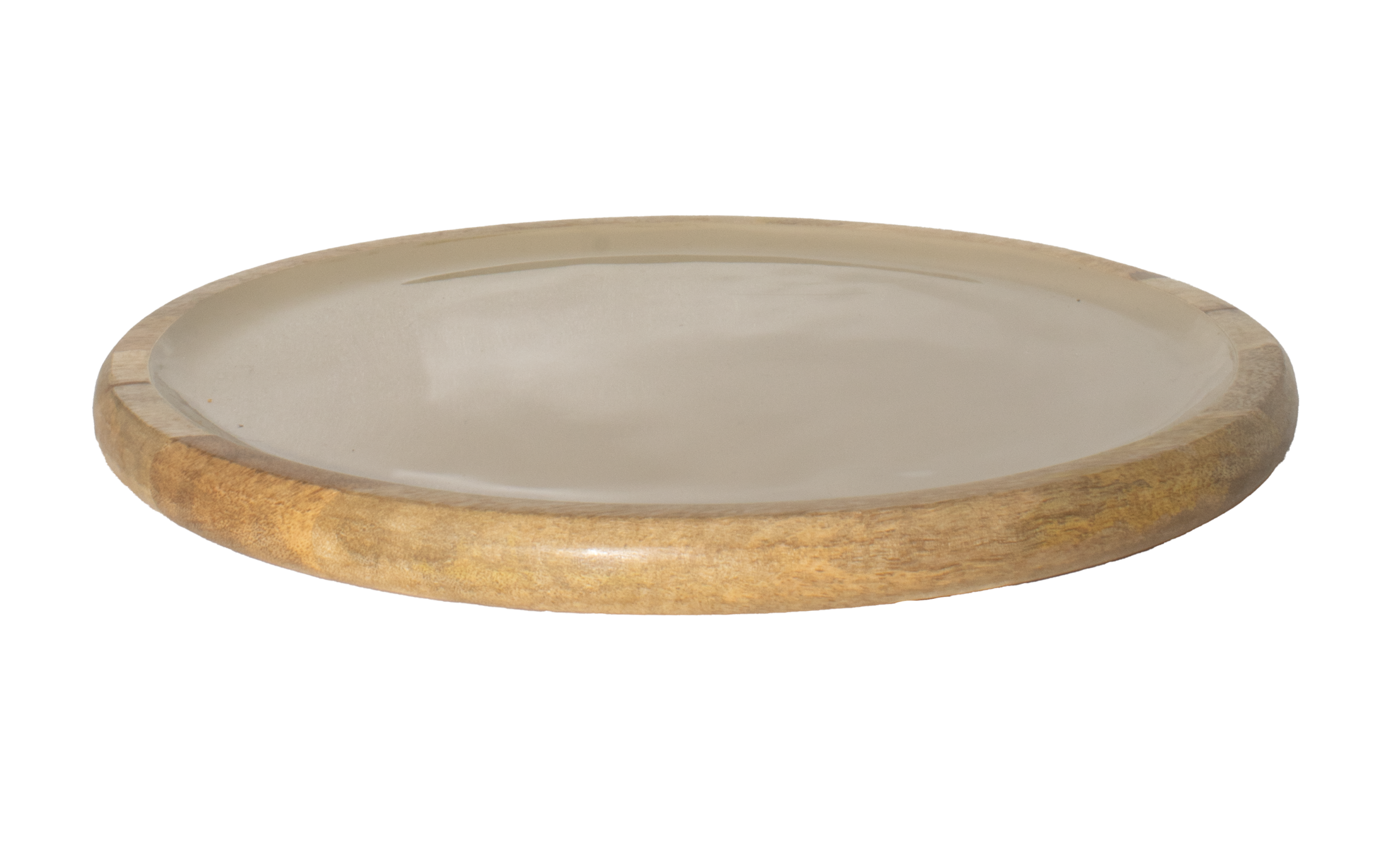 Corinne Circular Tray 35x3cm Light Taupe