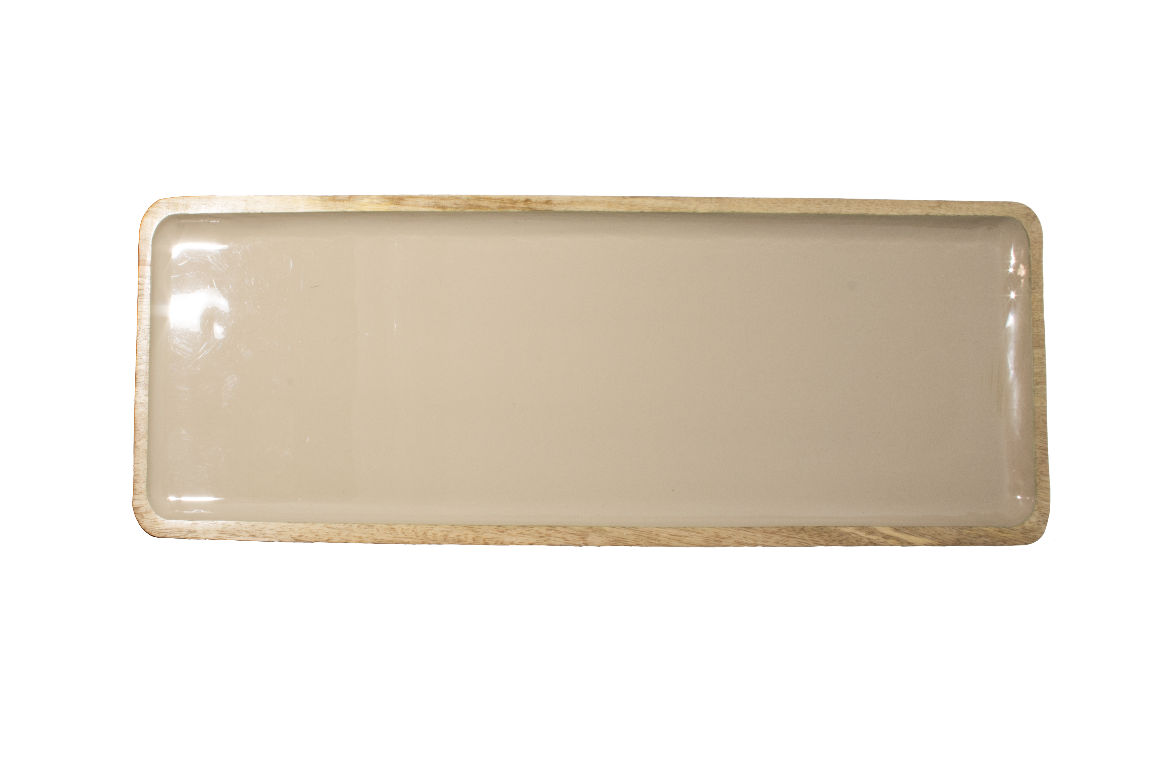Corinne Rectangular Tray Large 60x18x2.5cm Light Taupe