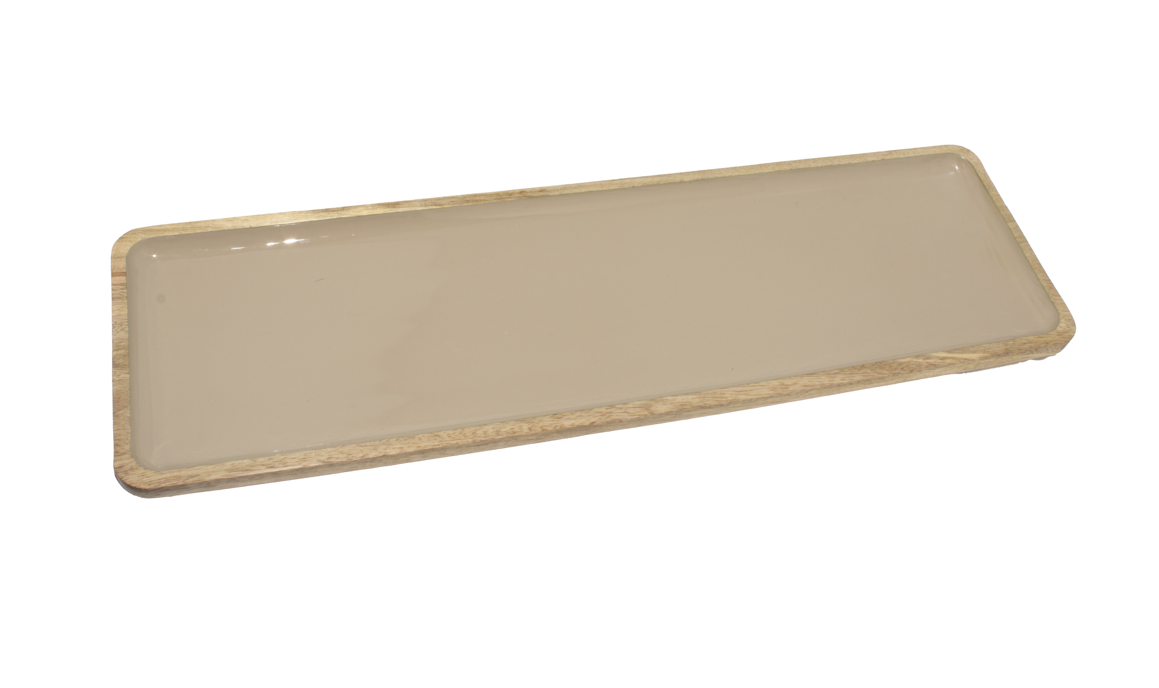 Corinne Rectangular Tray Large 60x18x2.5cm Light Taupe